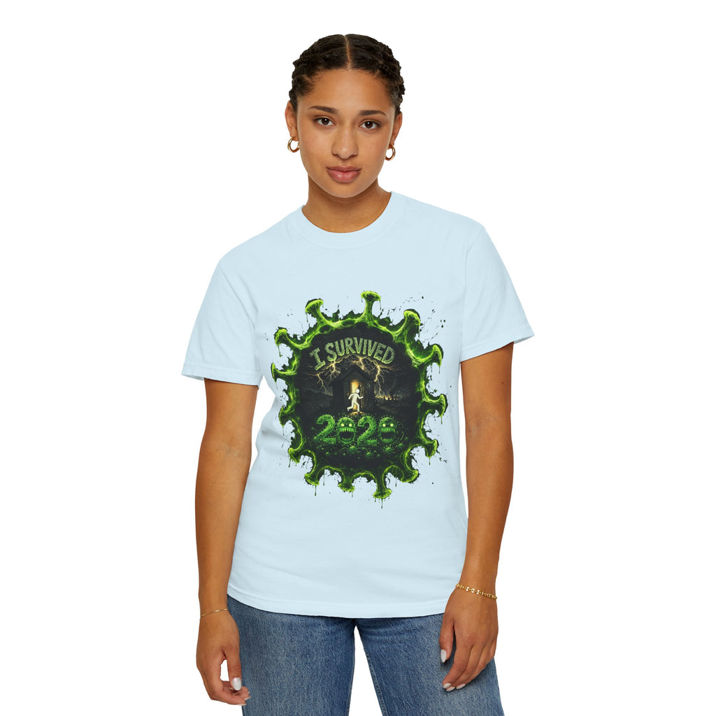 I Survived 2020 — Director's Cut S1:E5 "Delivery Doomsday" | Pandemic Edition Unisex Garment-Dyed T-shirt