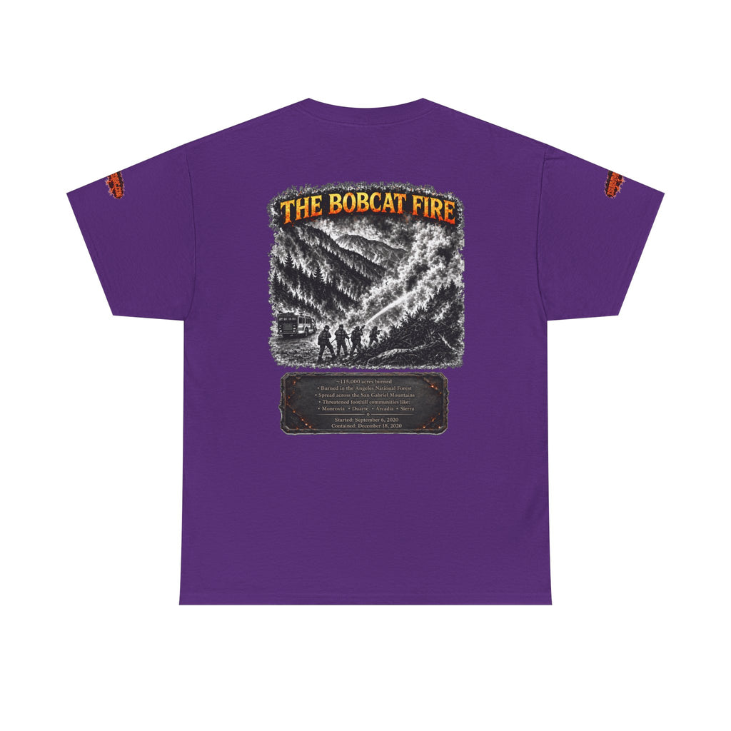 I Survived 2020 — WILDFIRES S2:E2: Director's Cut Special Edition "The Bobcat Fire" Memorial Unisex Heavy Cotton Tee