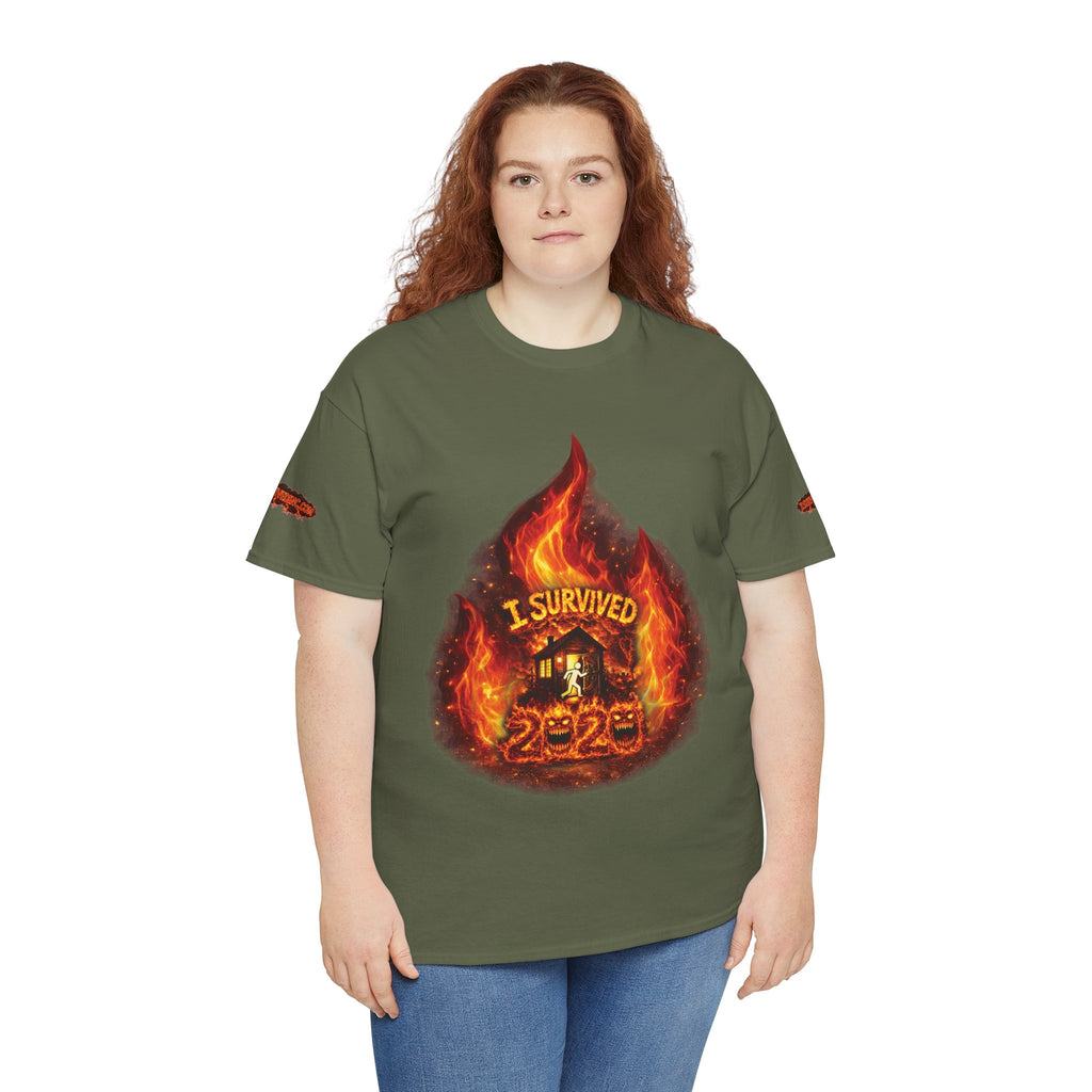 I Survived 2020 — Director's Cut S2:E4 "Western U.S. Wildfire Season" | Mid-Season Finale Pt. 1 | Wildfire Edition Memorial Unisex Heavy Cotton Tee (SPECIAL EDITION)