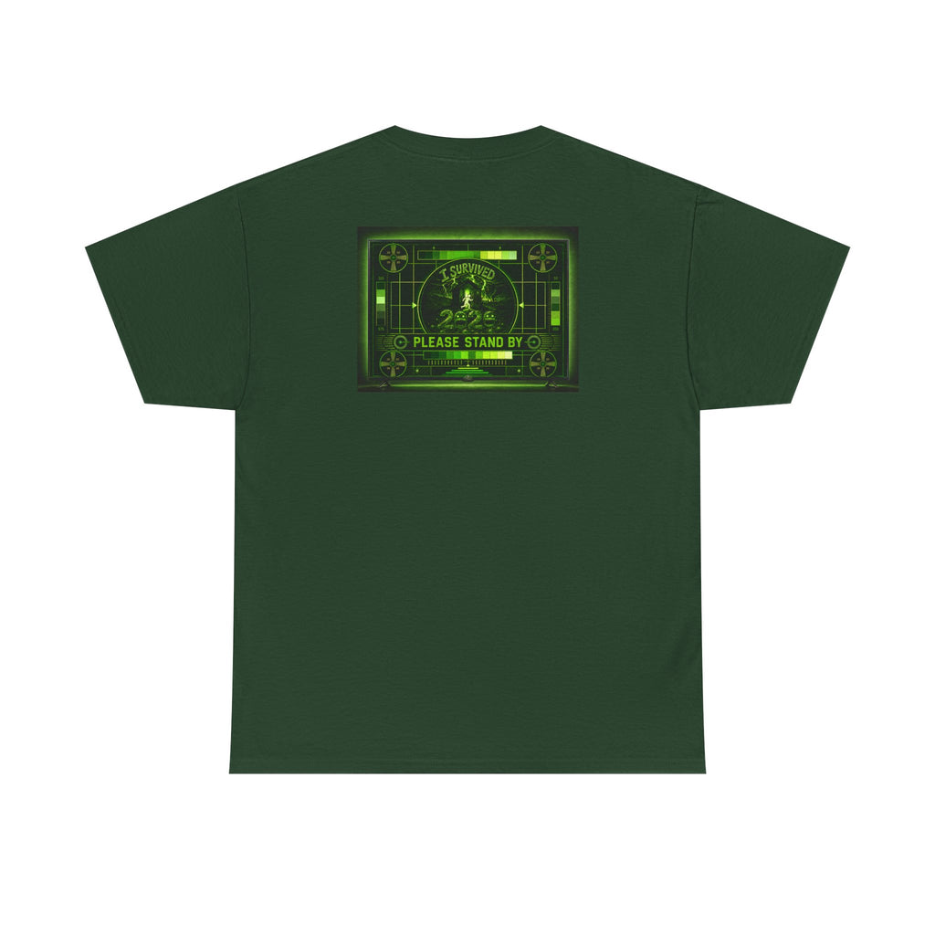 I Survived 2020 — "Please Stand By" Test Pattern Toxic Signal Tee Summer Premiere Unisex Heavy Cotton Tee
