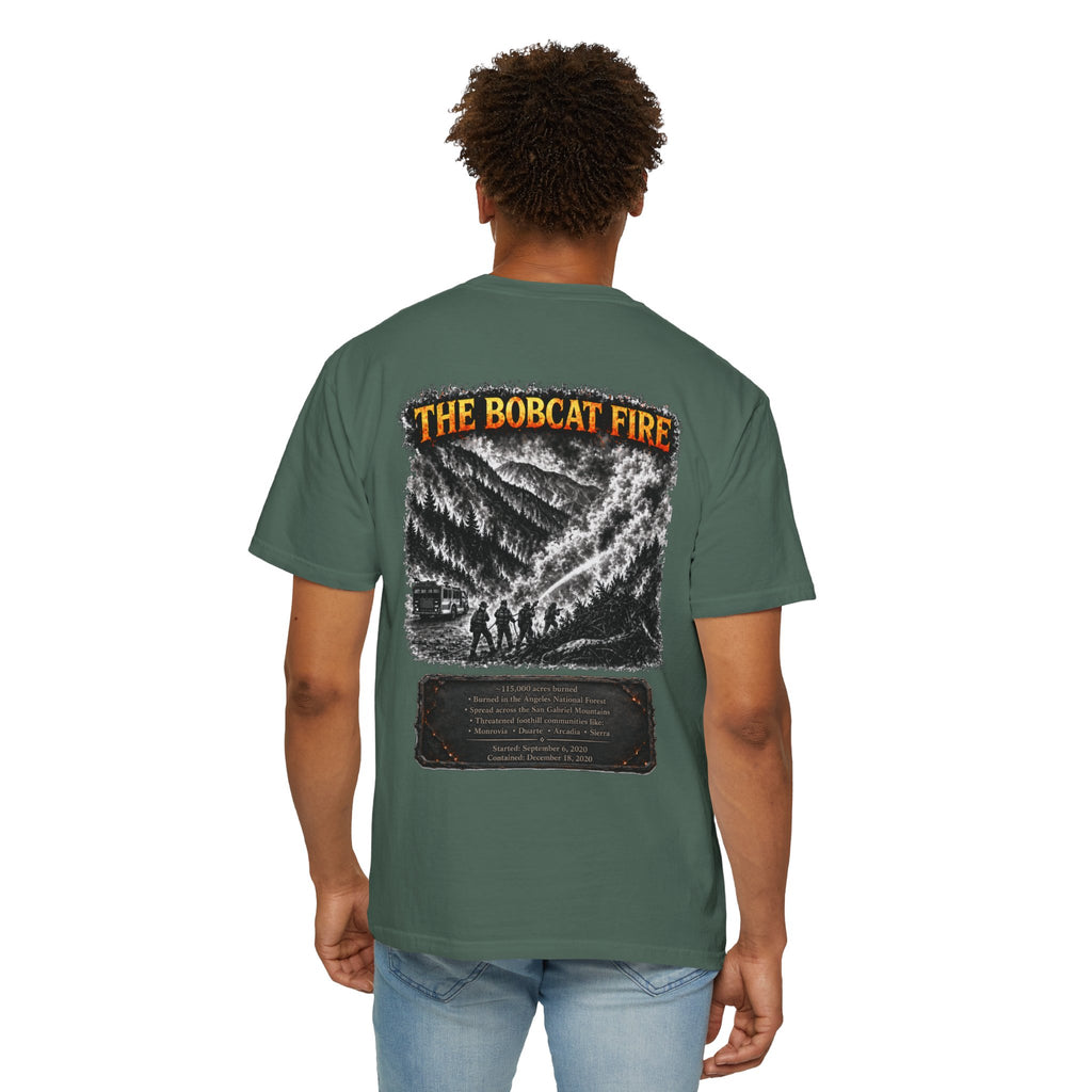 I Survived 2020 — WILDFIRES S2:E2: Director's Cut "The Bobcat Fire" Memorial Unisex Garment-Dyed T-shirt