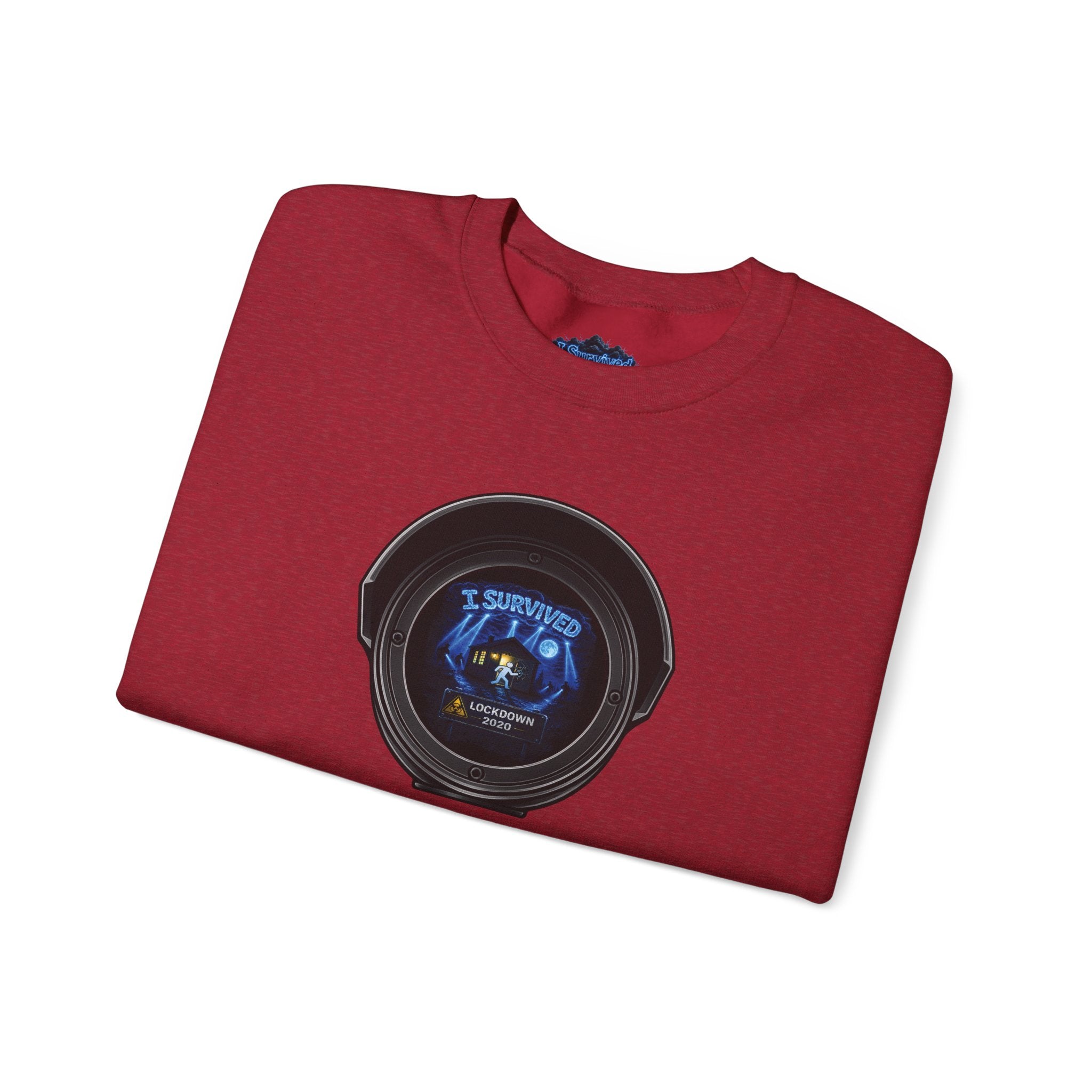 I Survived 2020 — LOCKDOWN S3:E4: Director's Cut "Working From Home" Unisex Heavy Blend™ Crewneck Sweatshirt