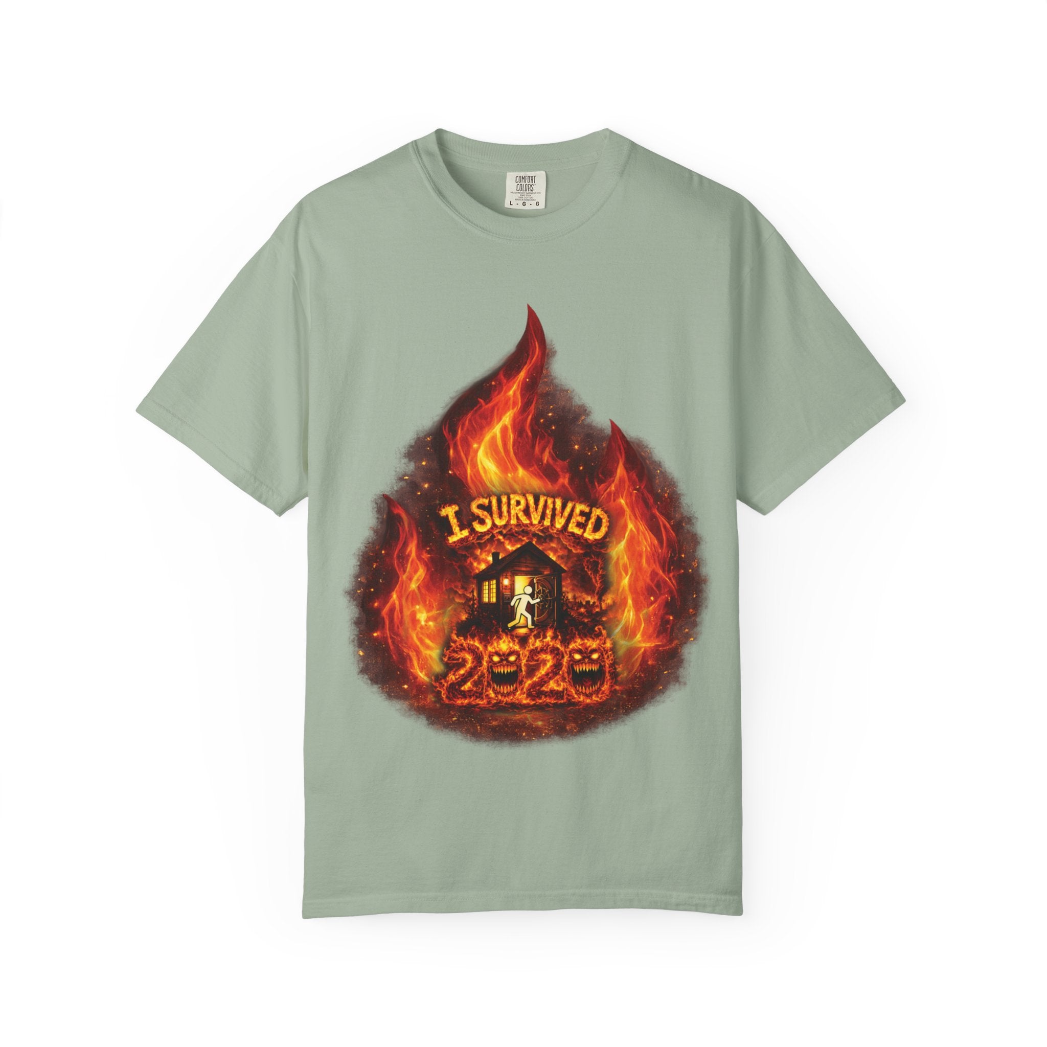 I Survived 2020 — Director's Cut S2:E3 "The California Wildfires" | Wildfire Edition Memorial Unisex Garment-Dyed T-shirt