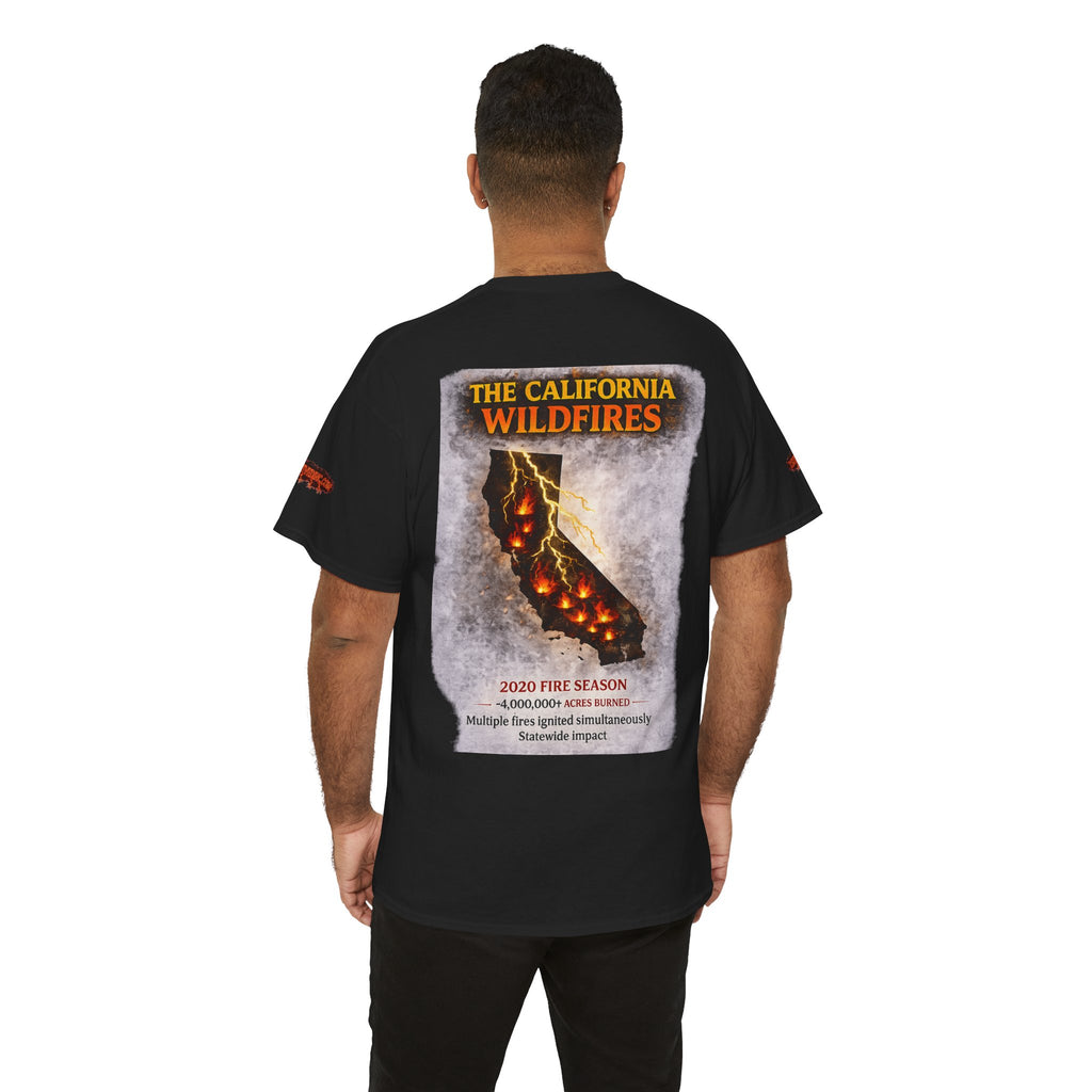 I Survived 2020 — Director's Cut S2:E3 "The California Wildfires" | Wildfire Edition Memorial Unisex Heavy Cotton Tee (SPECIAL EDITION)