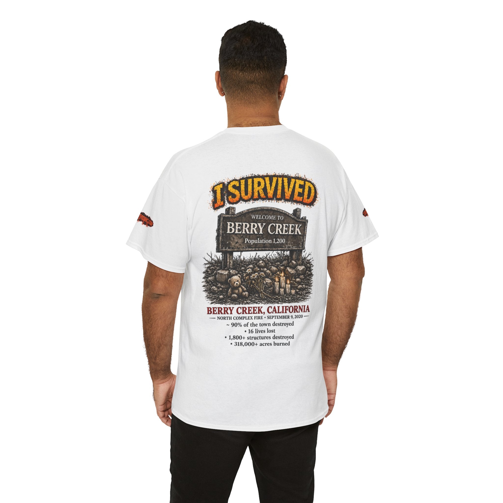 I Survived 2020 — S2:E1 "Berry Creek" | Wildfire Edition Memorial Unisex Heavy Cotton Tee (SPECIAL EDITION)