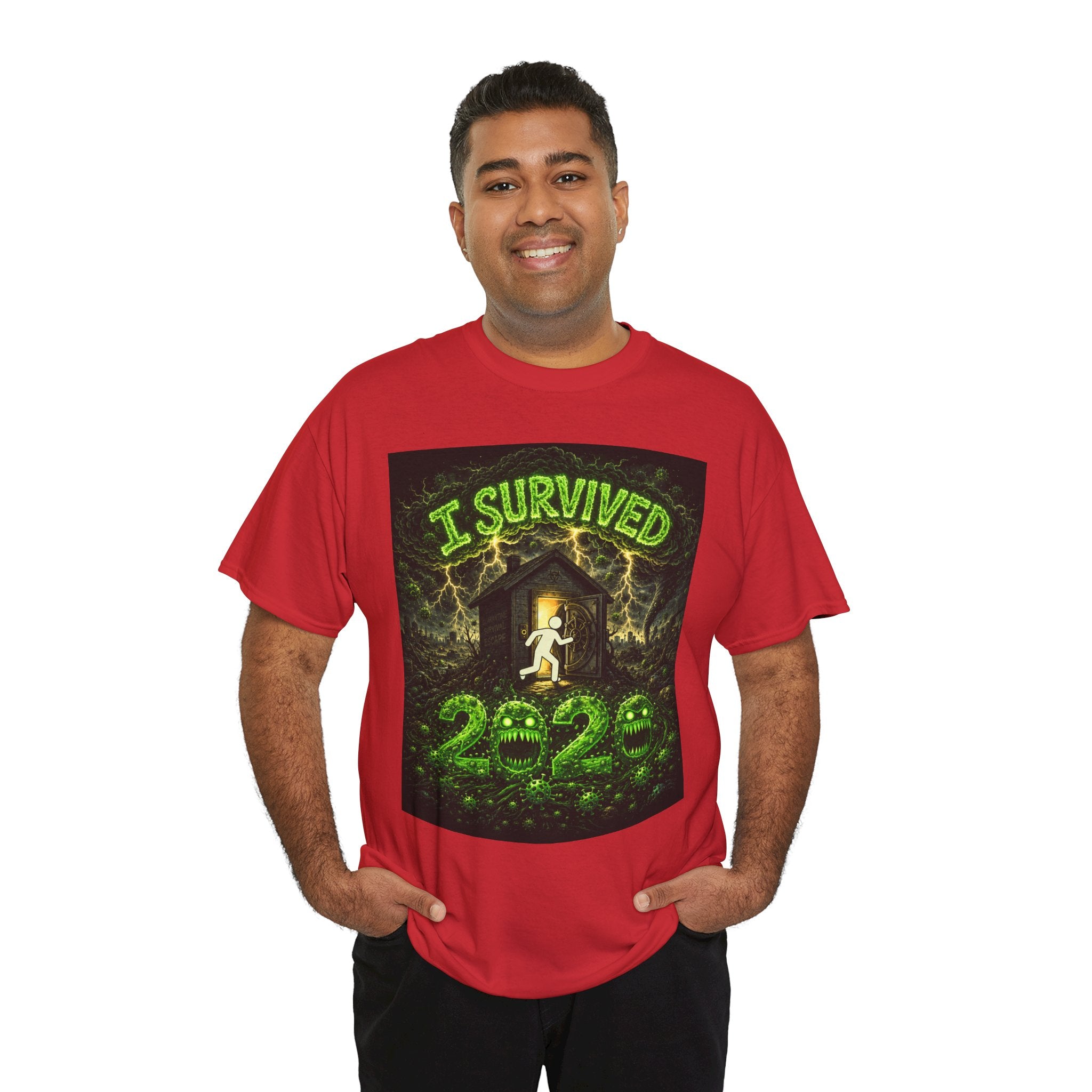 I Survived 2020 — S1:E2 "The Coming of COVID" | Pandemic Edition Unisex Heavy Cotton Tee