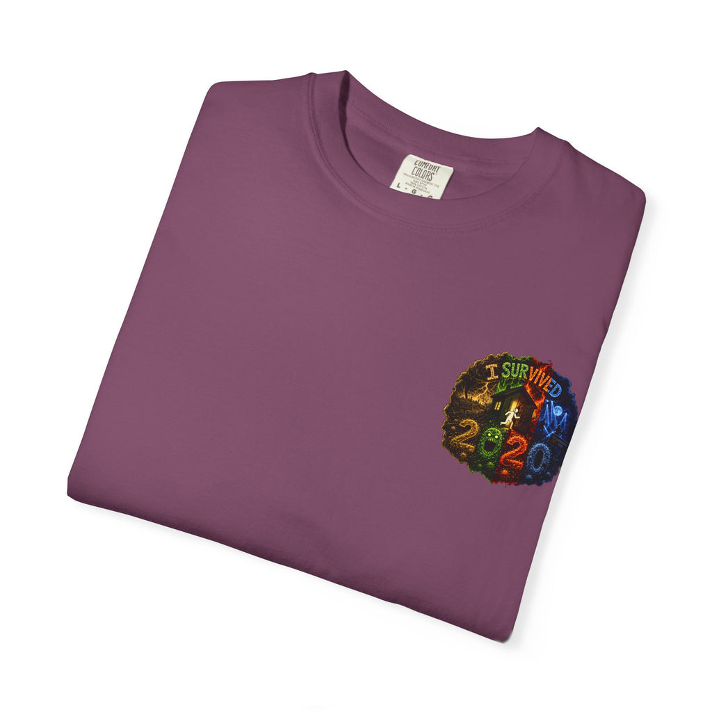 I Survived 2020 — "No Signal" Test Pattern Tee Alien Broadcast Finale Summer Premiere Unisex Garment-Dyed T-shirt