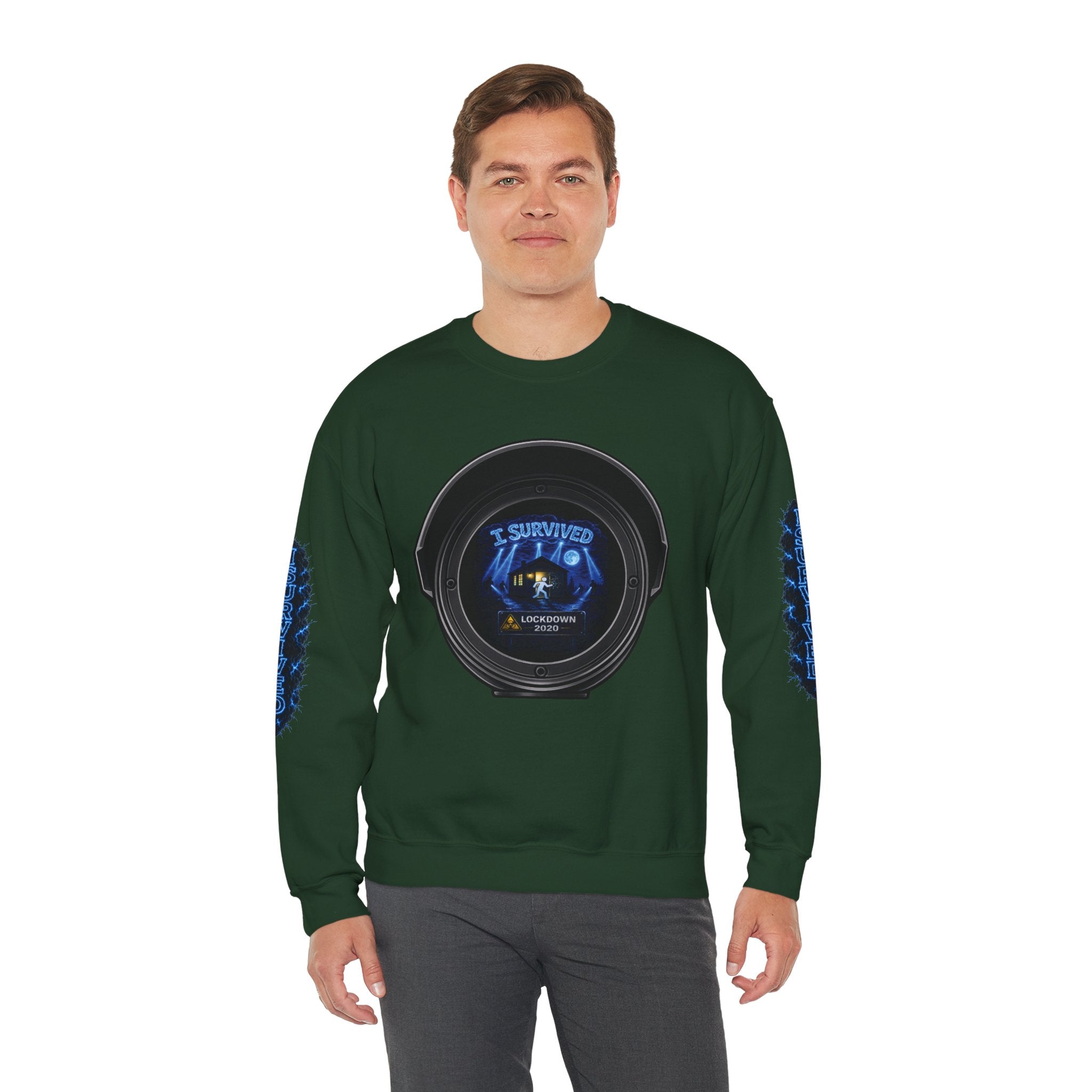 I Survived 2020 — Director's Cut S3:E1 "Quarantine" | Lockdown Edition Documentary Unisex Heavy Blend™ Crewneck Sweatshirt