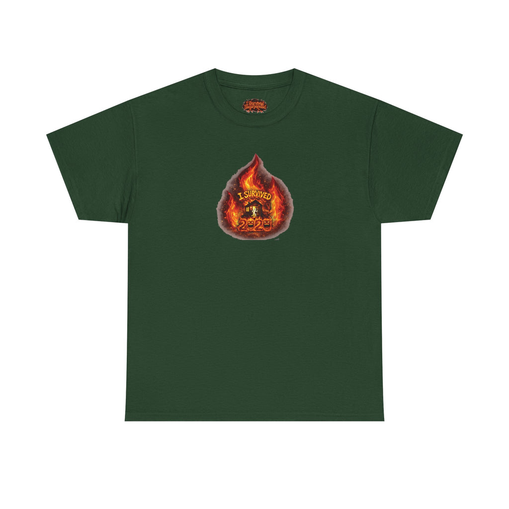 I Survived 2020 — WILDFIRES S2:E2: Director's Cut "The Bobcat Fire" Memorial Unisex Heavy Cotton Tee