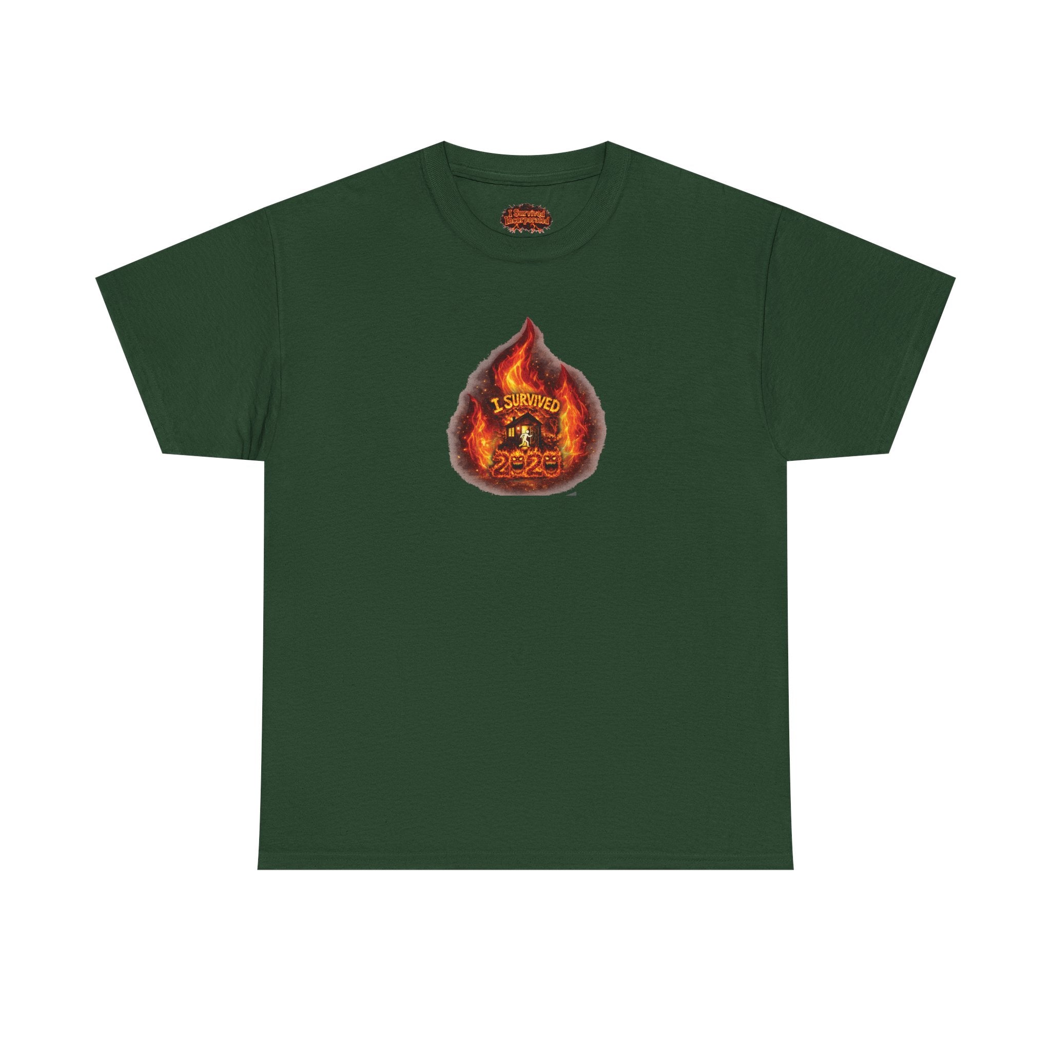 I Survived 2020 — WILDFIRES S2:E2: Director's Cut "The Bobcat Fire" Memorial Unisex Heavy Cotton Tee