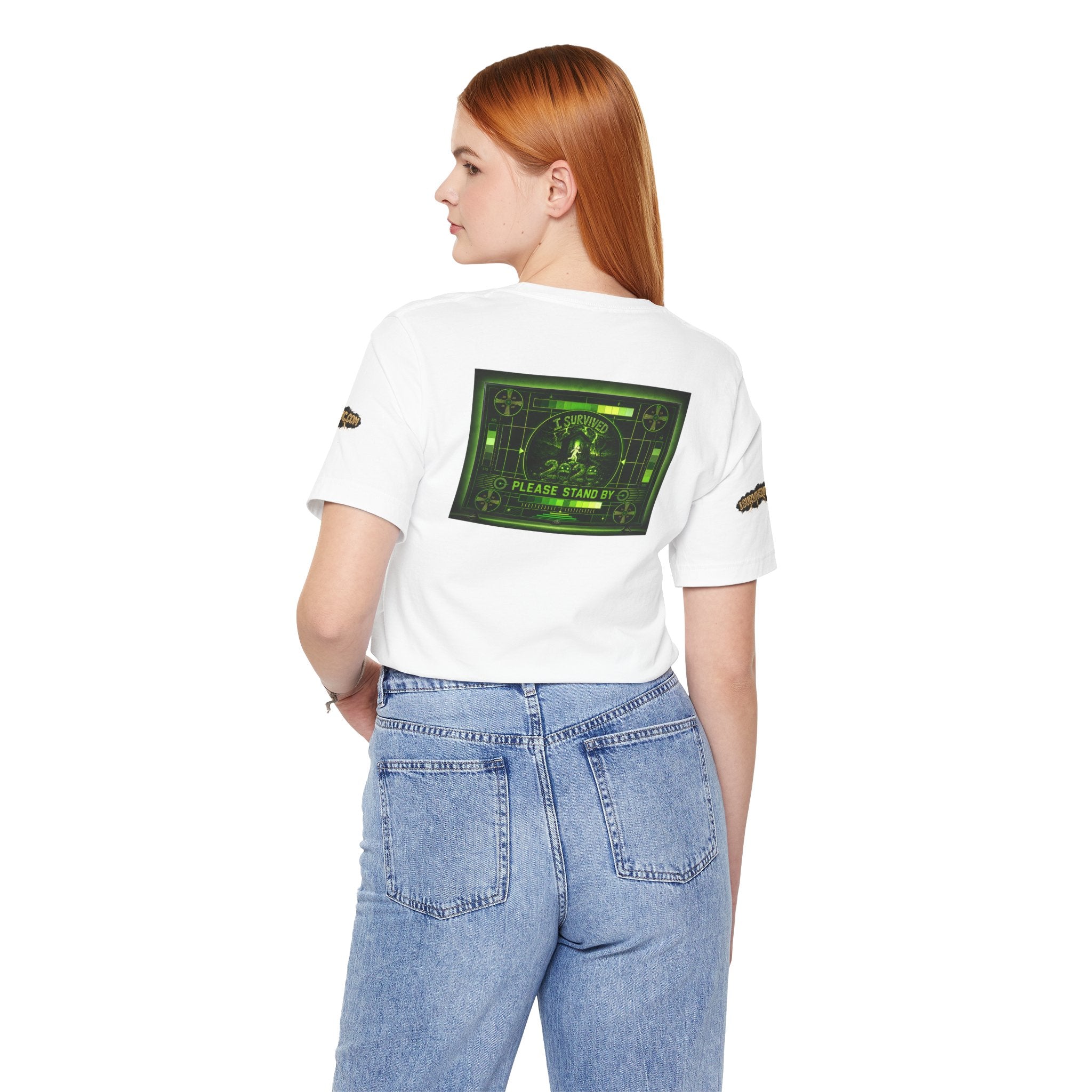 I Survived 2020 — "Please Stand By" Test Pattern Toxic Signal Tee Special Edition Summer Premiere Unisex Jersey Short Sleeve Tee