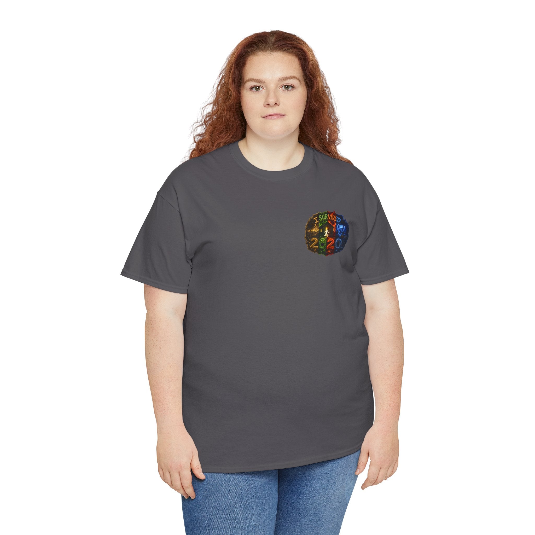 I Survived 2020 — "No Signal" Test Pattern Tee Alien Broadcast Finale Summer Premiere Unisex Heavy Cotton Tee