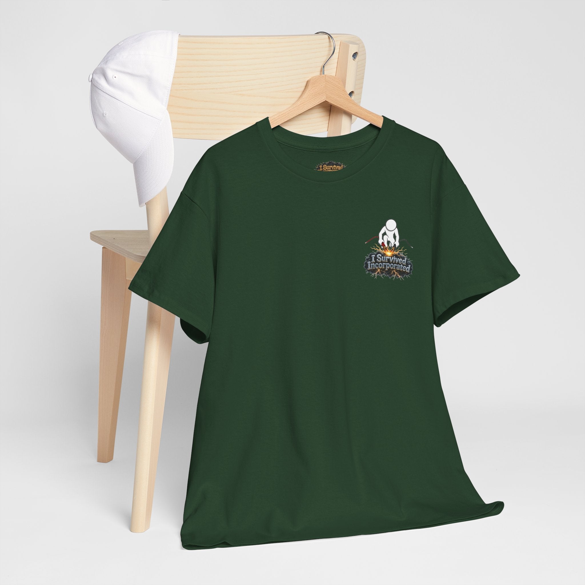I Survived 2020 — "Please Stand By" Test Pattern Tee Summer Premier Unisex Heavy Cotton Tee
