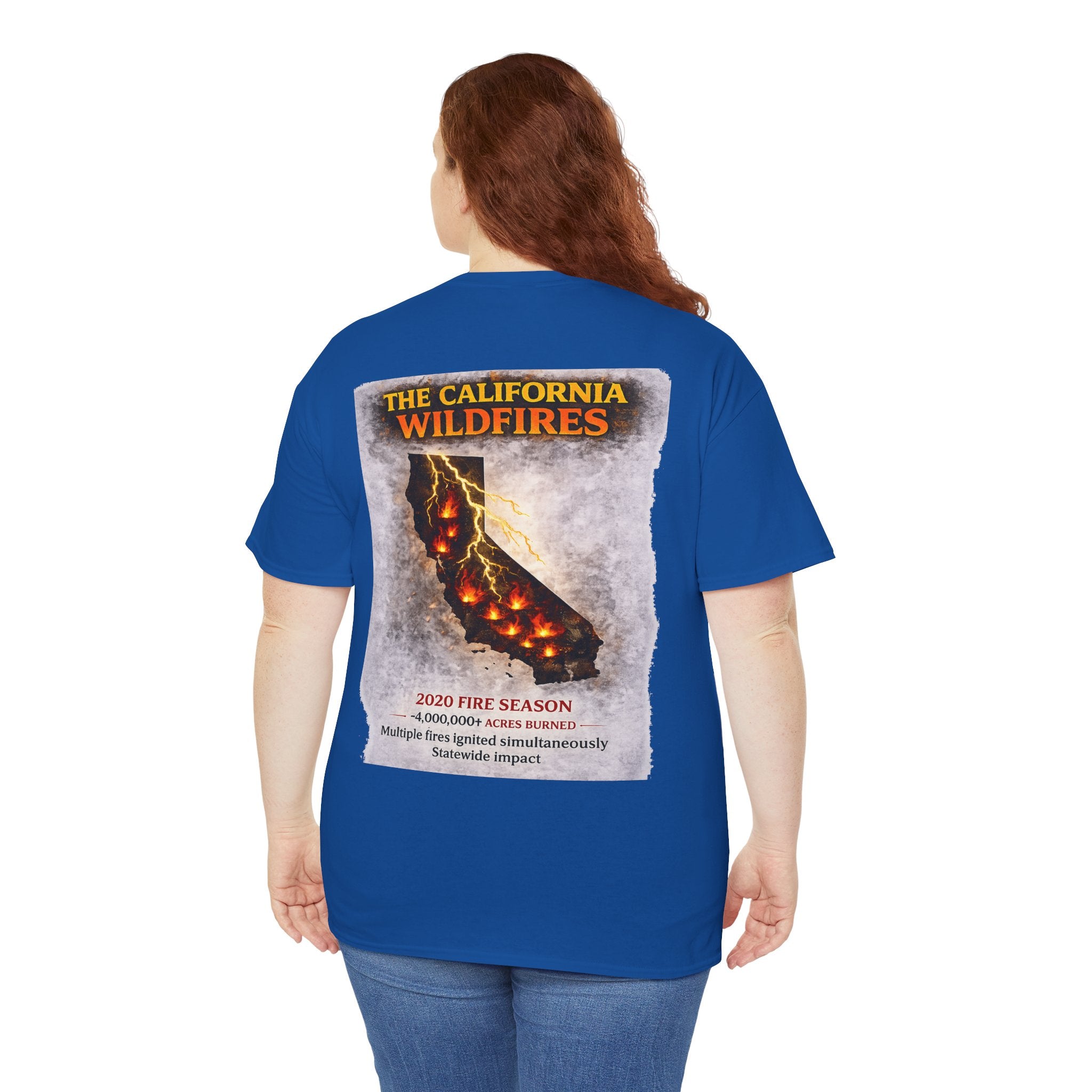 I Survived 2020 — WILDFIRES S2:E3: Director's Cut "The California Wildfires" Memorial Unisex Heavy Cotton Tee