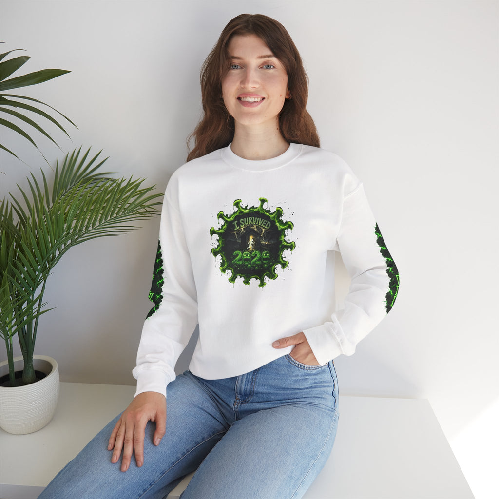 I Survived 2020 — PANDEMIC S1:E1: Director's Cut "COVID-19: The Coronavirus" Unisex Heavy Blend™ Crewneck Sweatshirt