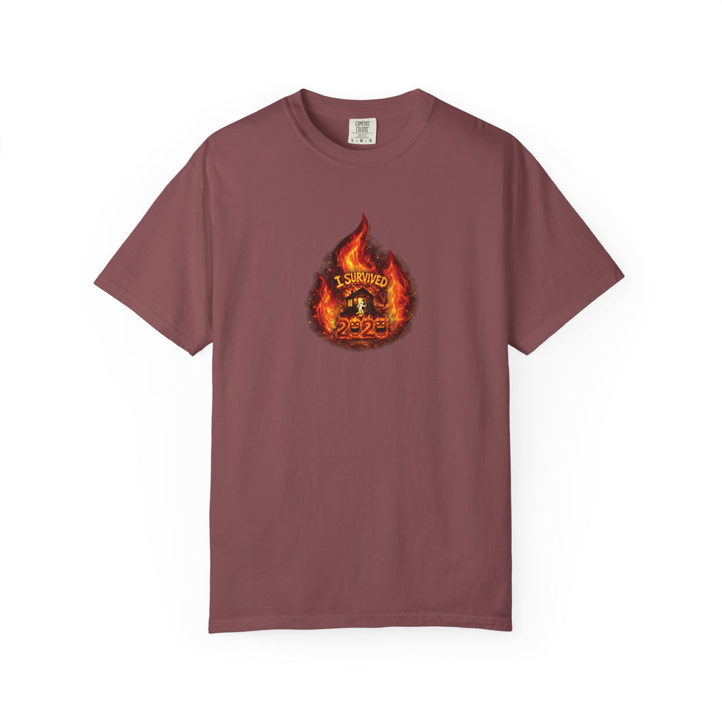 I Survived 2020 — WILDFIRES S2:E4: Director's Cut "Western U.S. Wildfire Season" Memorial Unisex Garment-Dyed T-shirt