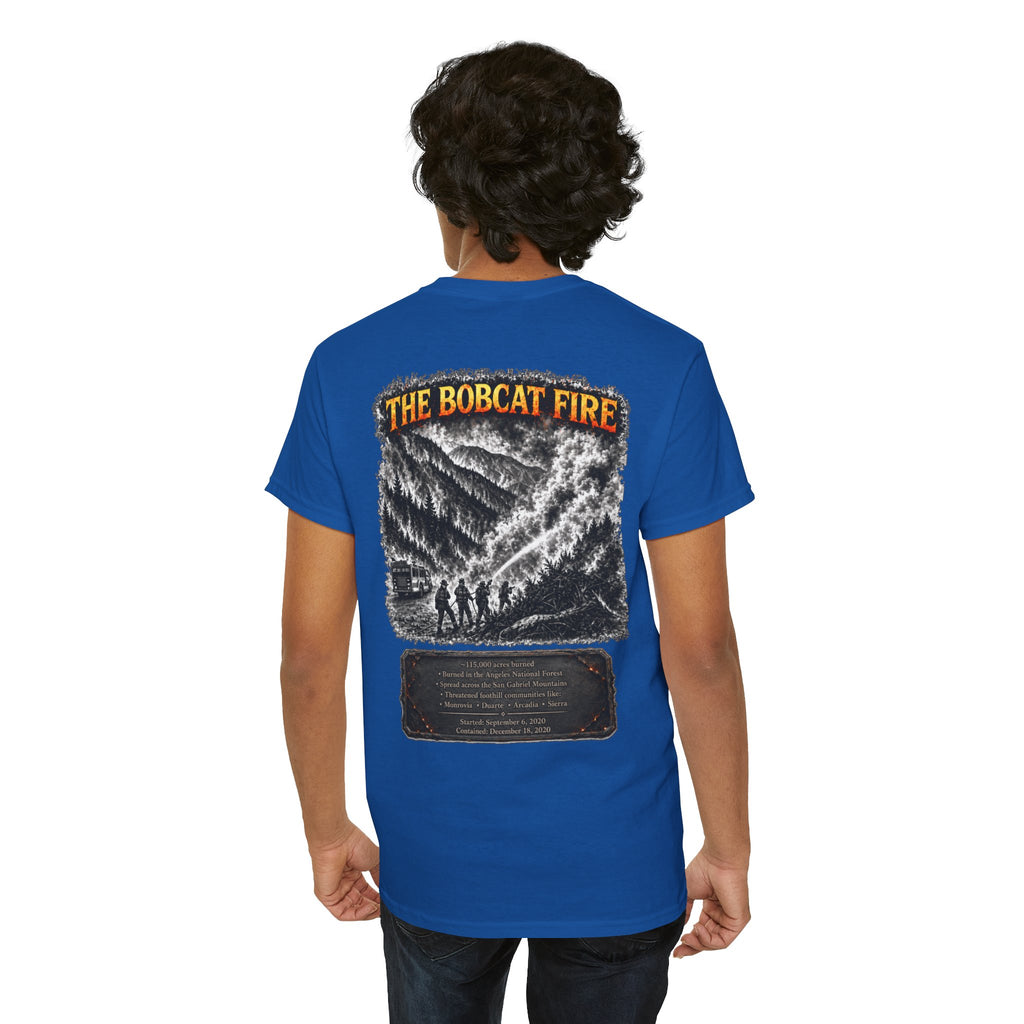 I Survived 2020 — WILDFIRES S2:E2: "The Bobcat Fire" Memorial Unisex Heavy Cotton Tee