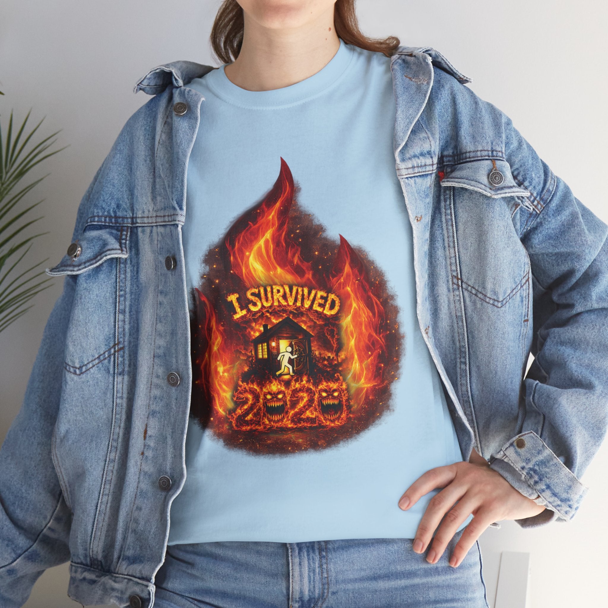 I Survived 2020 — Director's Cut S2:E1 "Berry Creek" | Wildfire Edition Memorial Unisex Heavy Cotton Tee (SPECIAL EDITION)