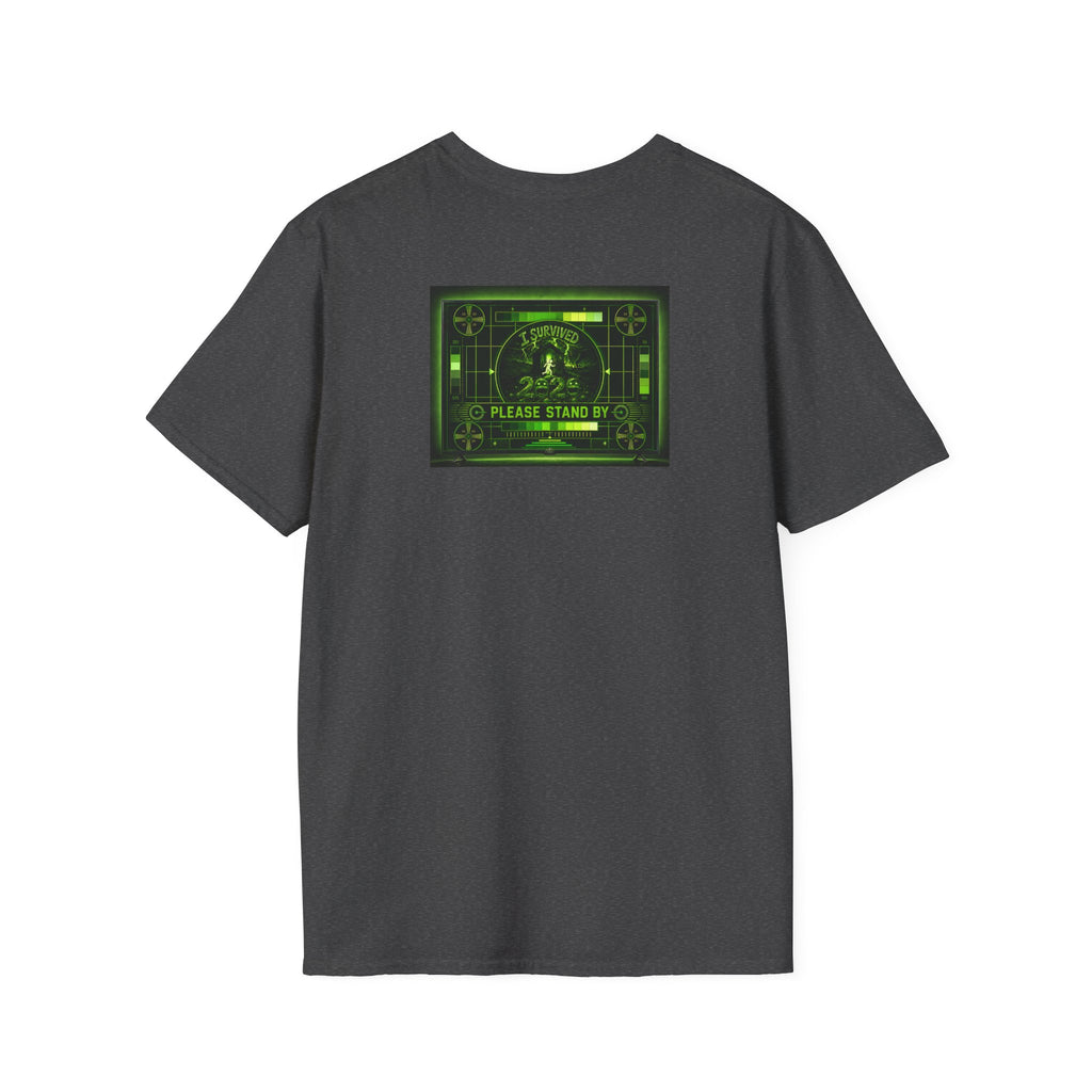 I Survived 2020 — "Please Stand By" Test Pattern Toxic Signal Tee Summer Premiere Unisex Softstyle T-Shirt