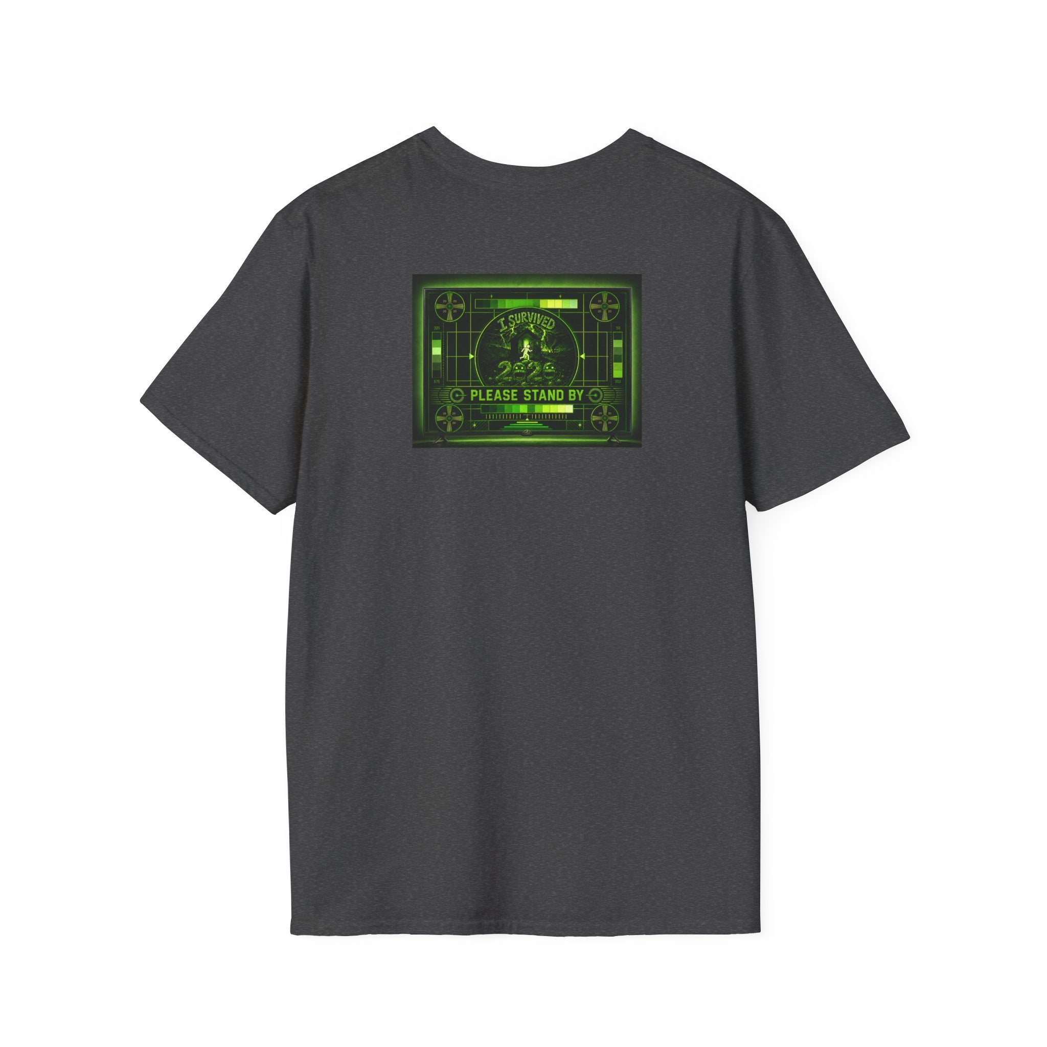 I Survived 2020 — "Please Stand By" Test Pattern Toxic Signal Tee Summer Premiere Unisex Softstyle T-Shirt