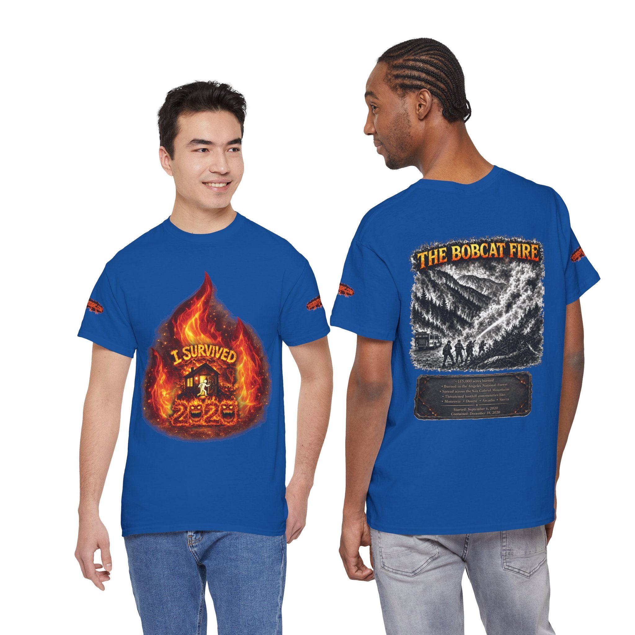 I Survived 2020 — Director's Cut S2:E2 "The Bobcat Fire" | Wildfire Edition Memorial Unisex Heavy Cotton Tee (SPECIAL EDITION)