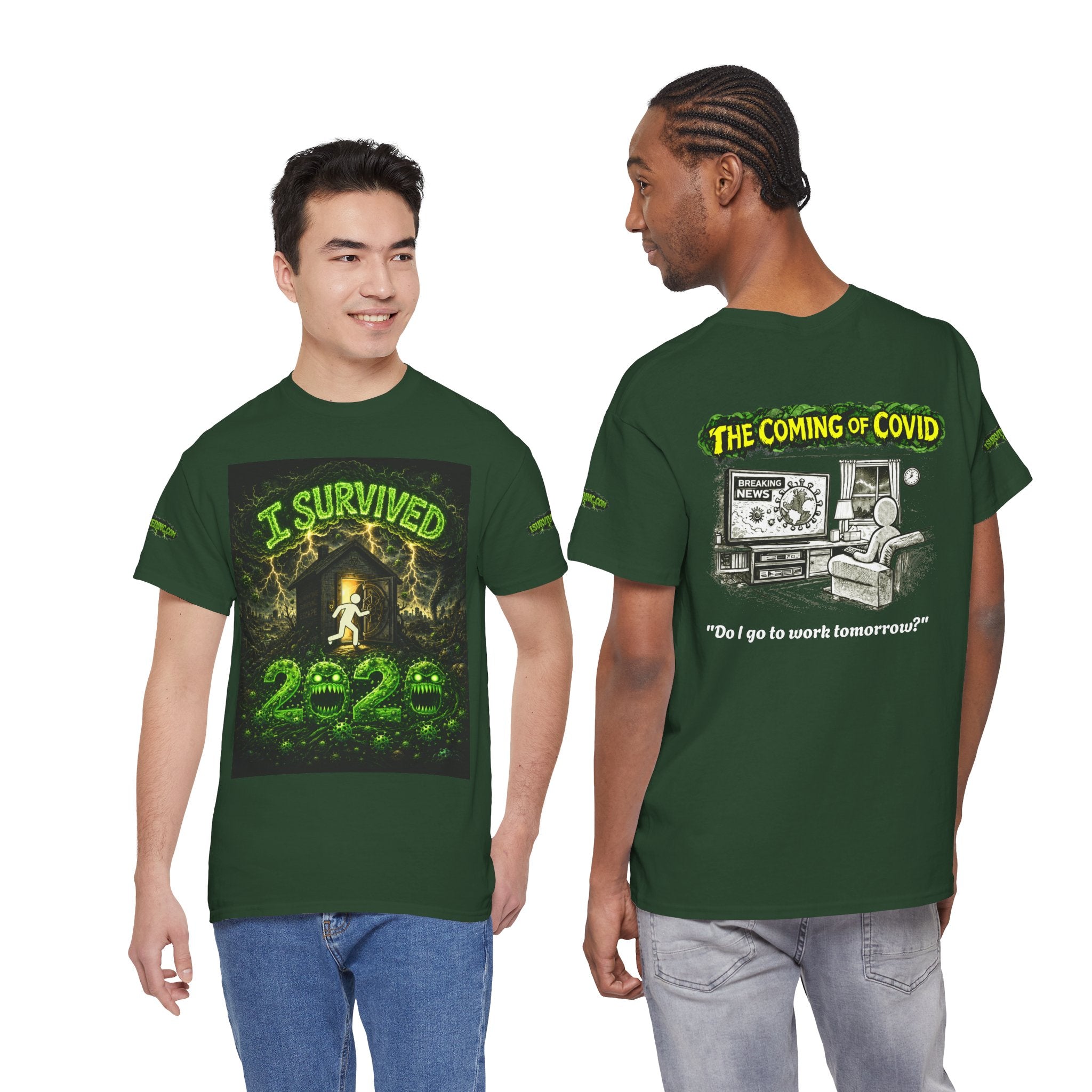 I Survived 2020 — PANDEMIC S1:E2: Special Edition "The Coming of COVID" Unisex Heavy Cotton Tee