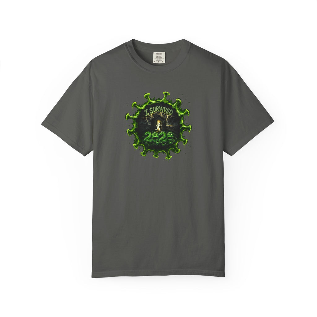 I Survived 2020 — PANDEMIC S1:E3: Director's Cut "The Jab!" Unisex Garment-Dyed T-shirt