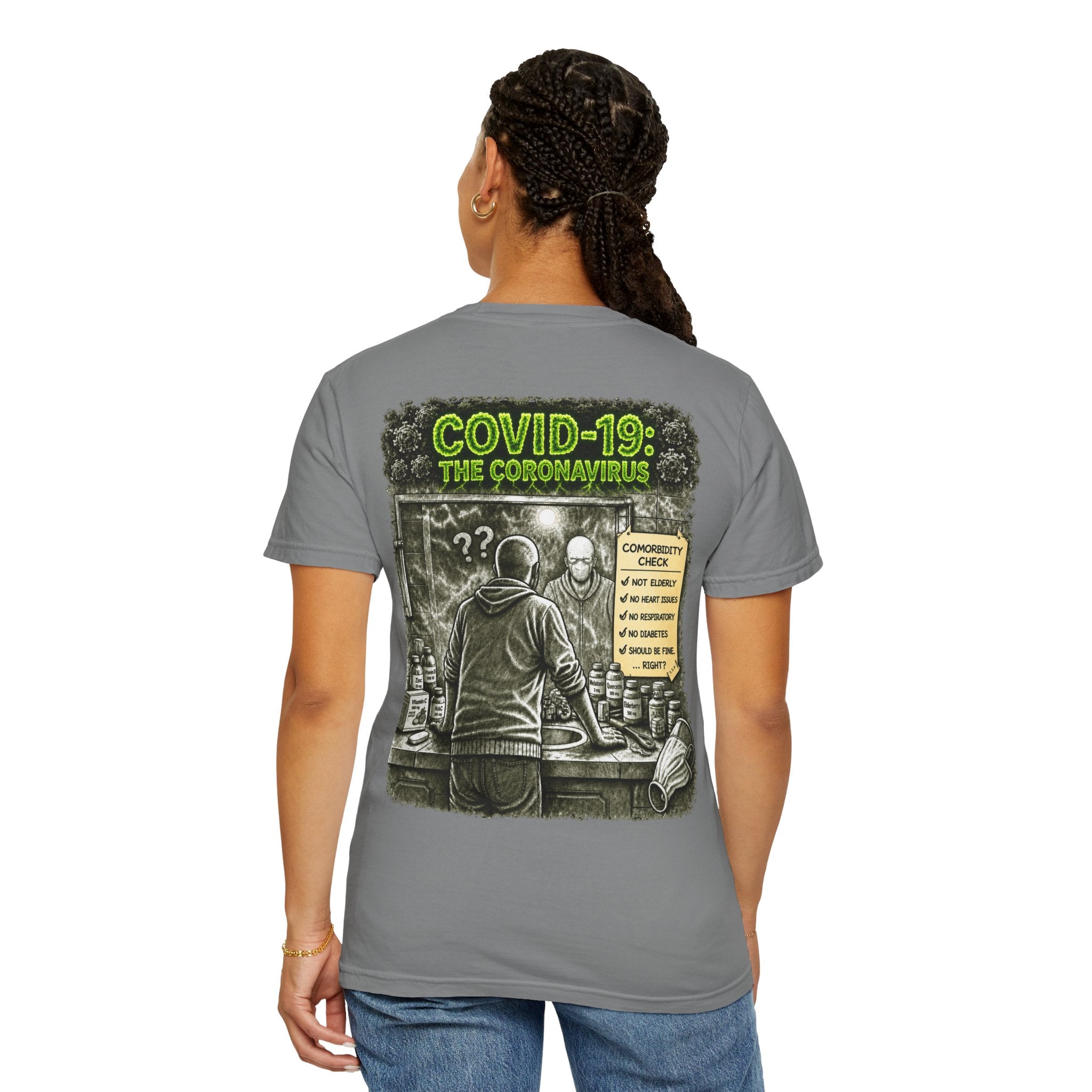 I Survived 2020 —  PANDEMIC S1:E1: Director's Cut "COVID-19: The Coronavirus" Unisex Garment-Dyed T-shirt