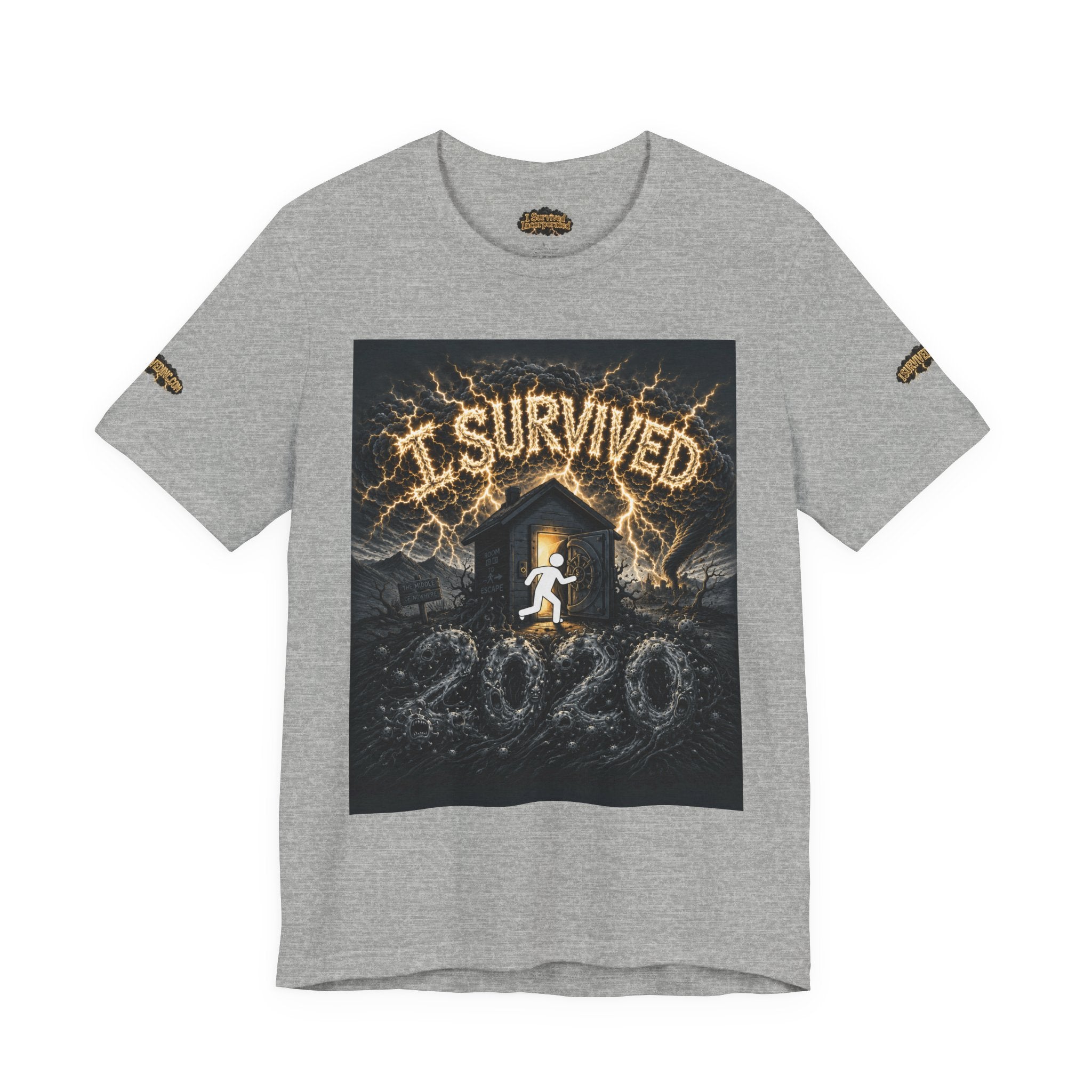 I Survived 2020 — Original Design Teaser Tee | Season 1 Premiere Drop Unisex Jersey Short Sleeve Tee