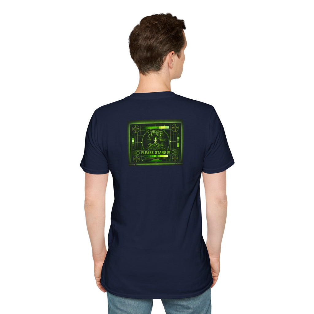 I Survived 2020 — "Please Stand By" Test Pattern Toxic Signal Tee Summer Premiere Unisex Softstyle T-Shirt