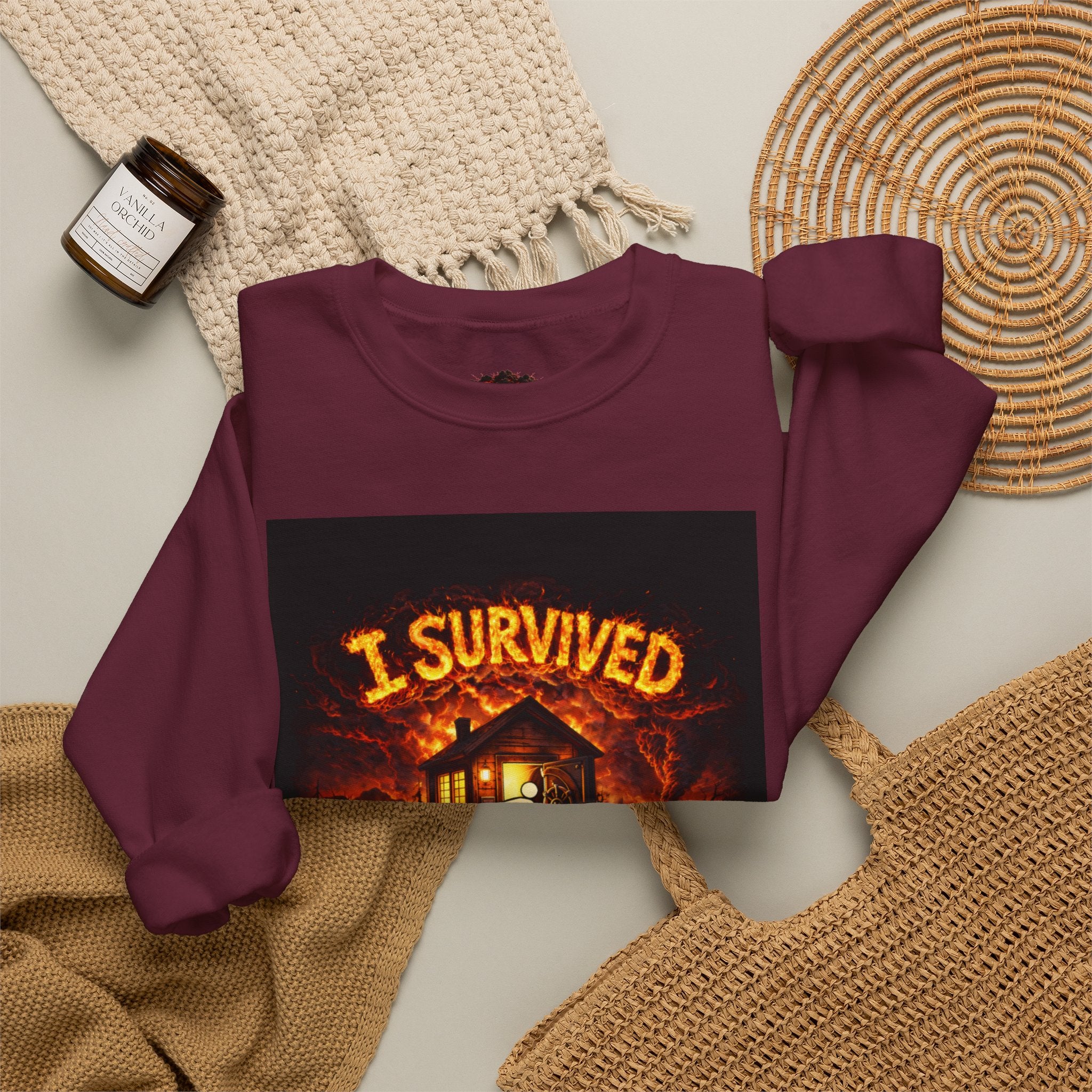 I Survived 2020 — WILDFIRES S2:E3: "The California Wildfires" Memorial Unisex Heavy Blend™ Crewneck Sweatshirt