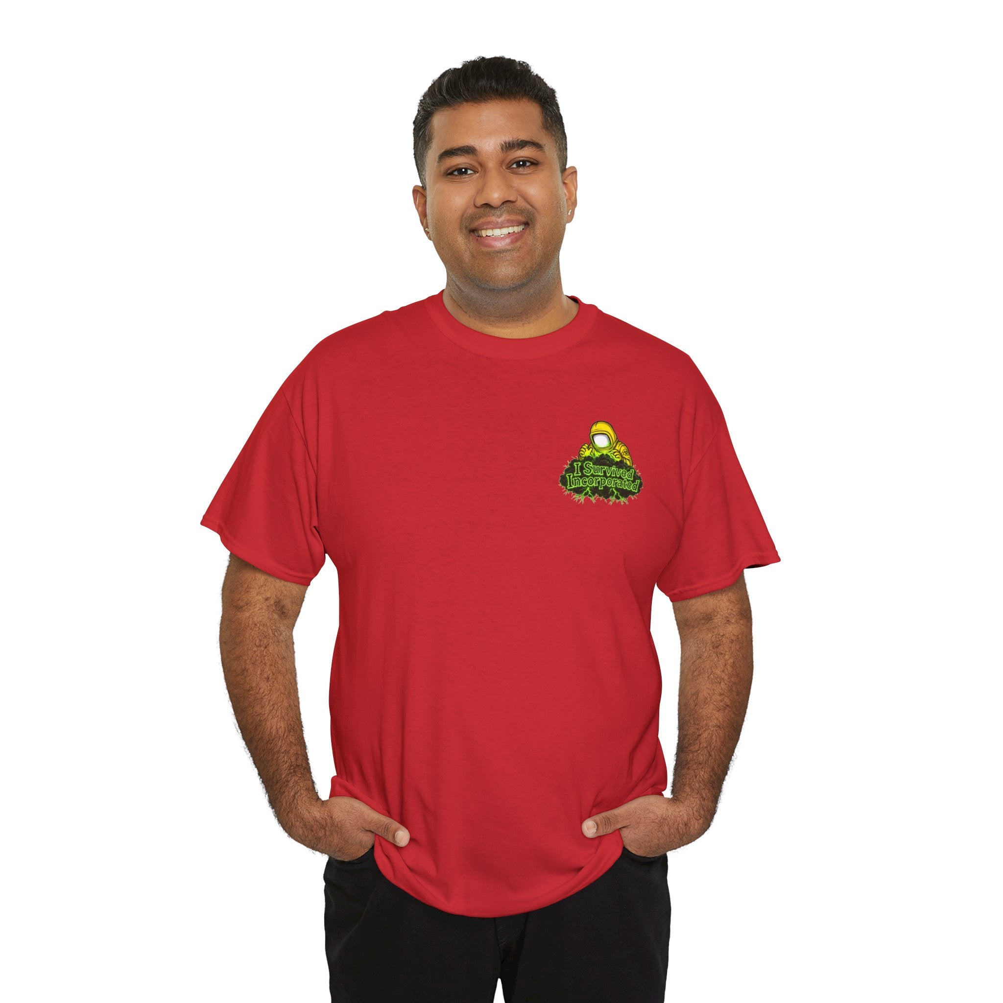 I Survived 2020 — "Please Stand By" Test Pattern Toxic Signal Tee Summer Premiere Unisex Heavy Cotton Tee