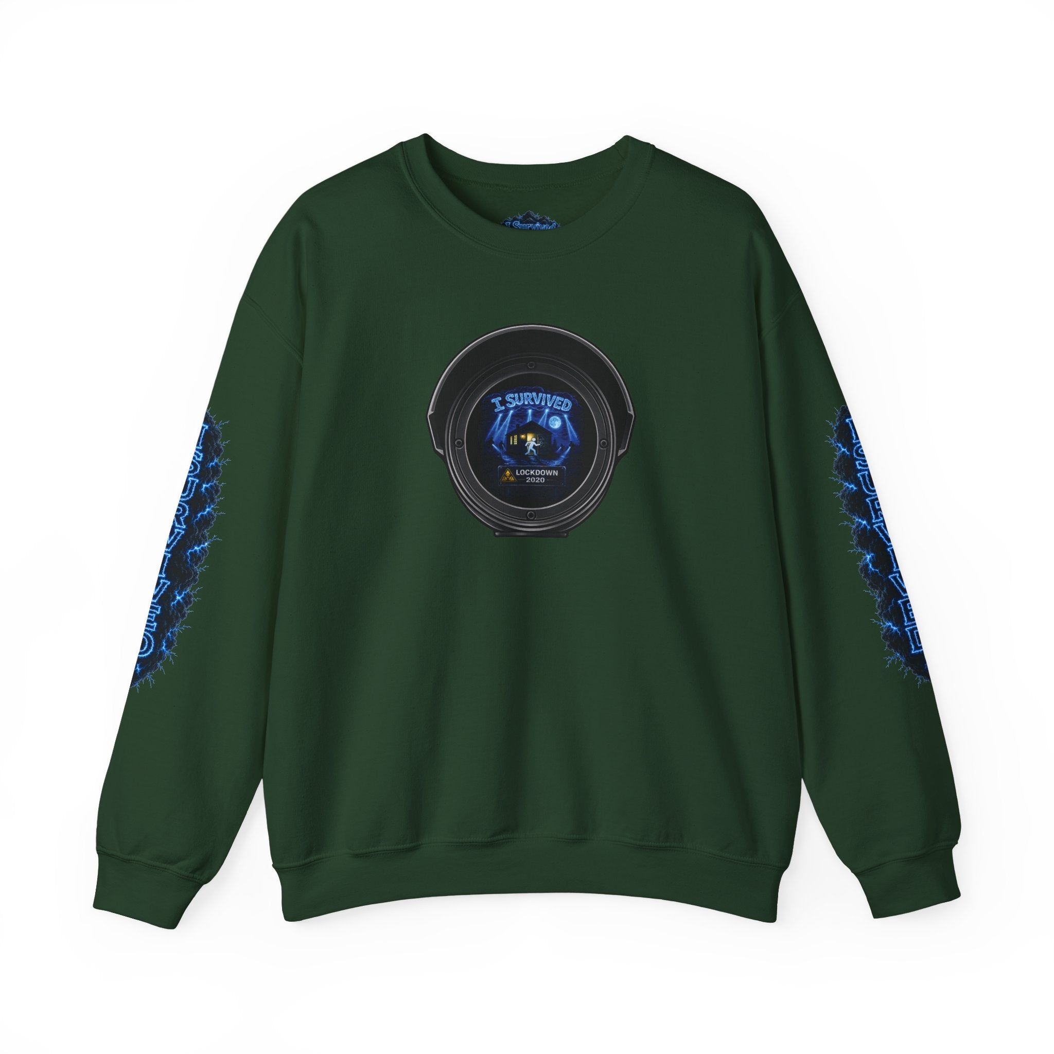 I Survived 2020 — LOCKDOWN S3:E4: Director's Cut "Working From Home" Unisex Heavy Blend™ Crewneck Sweatshirt