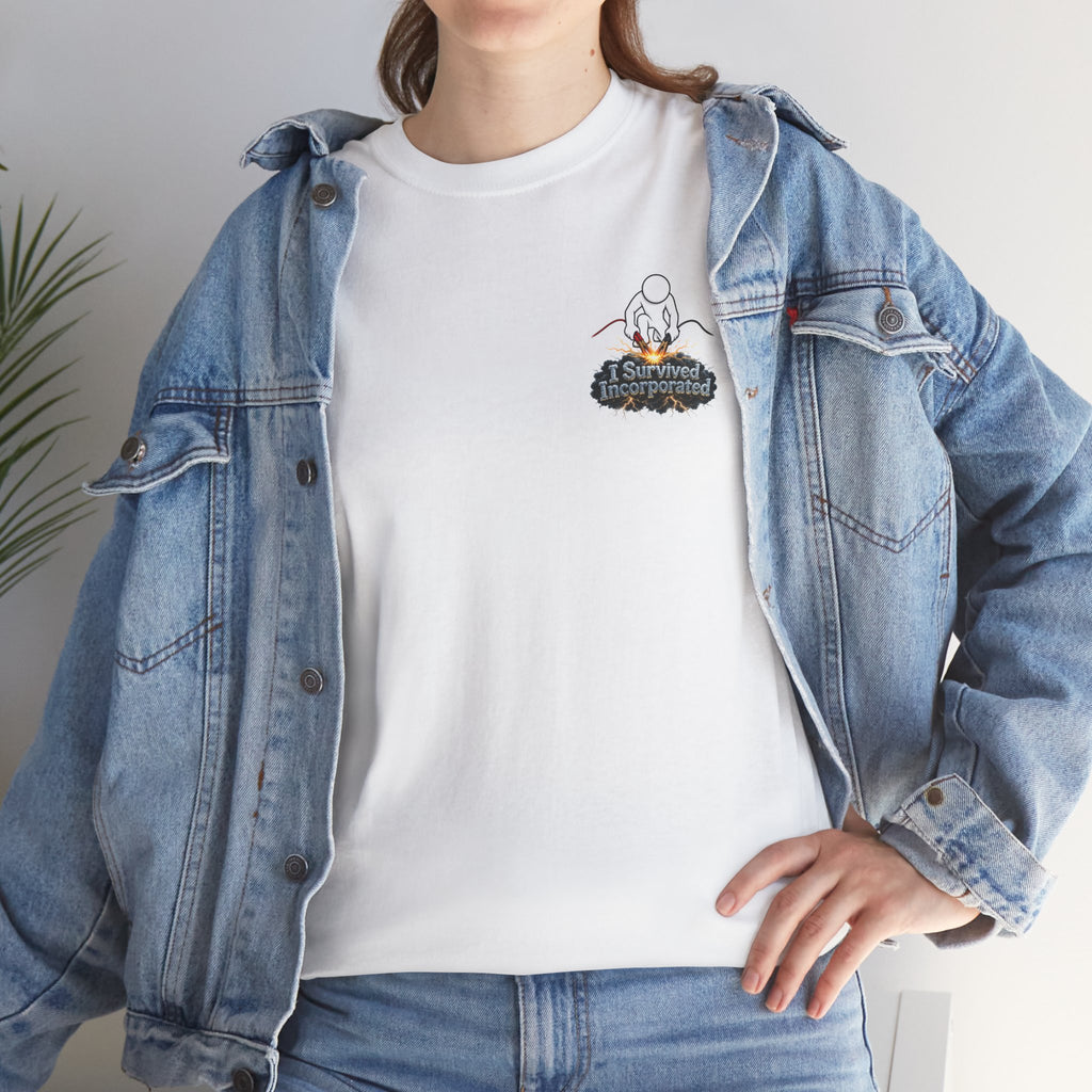 I Survived 2020 — "Please Stand By" Test Pattern Tee Summer Premier Unisex Heavy Cotton Tee