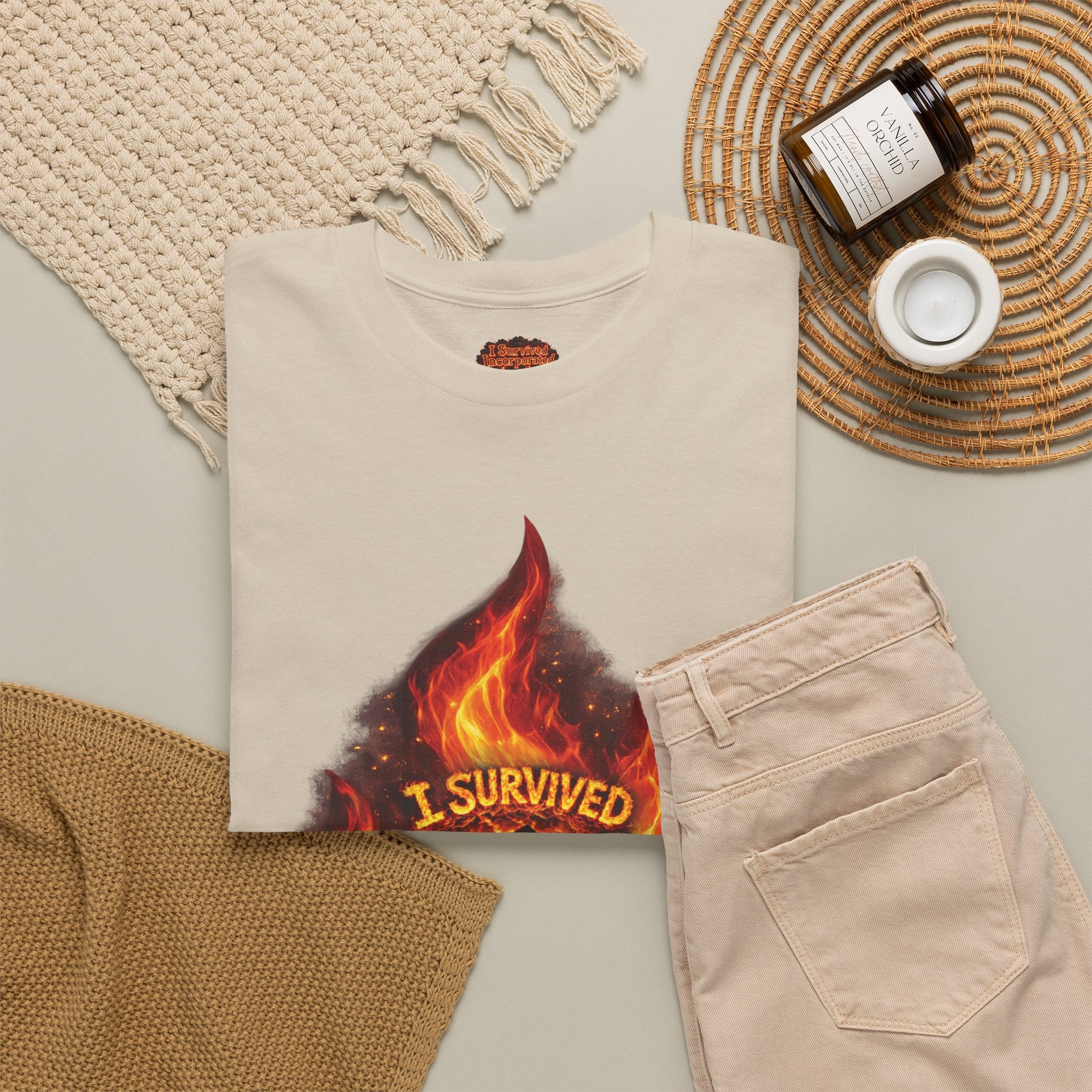 I Survived 2020 — Director's Cut S2:E3 "The California Wildfires" | Wildfire Edition Memorial Unisex Heavy Cotton Tee (SPECIAL EDITION)