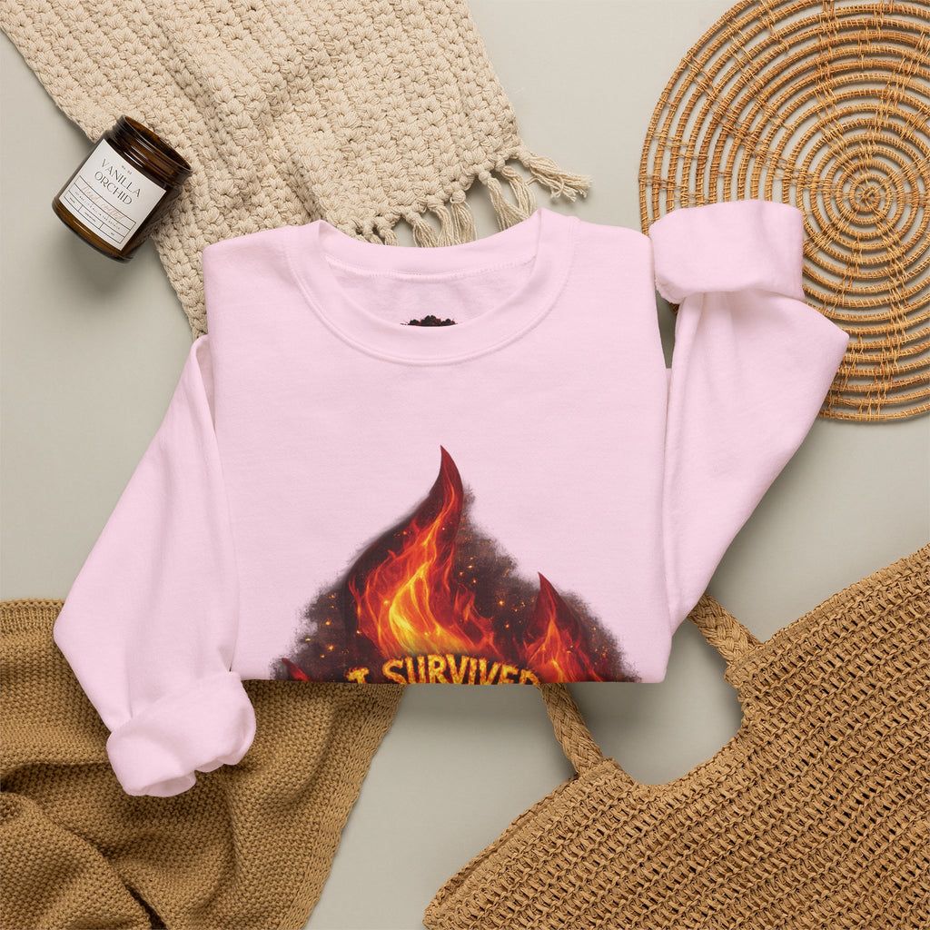 I Survived 2020 — Director's Cut S2:E1 "Berry Creek" | Wildfire Edition Memorial Unisex Heavy Blend™ Crewneck Sweatshirt