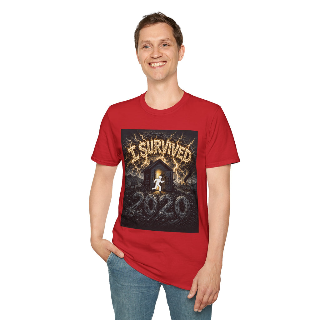 I Survived 2020 — Original Design Teaser Tee | Season 1 Premiere Drop Unisex Softstyle T-Shirt