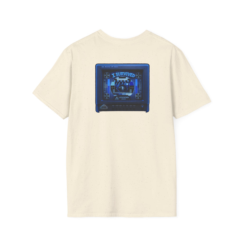I Survived 2020 — "Please Stand By" Test Pattern Tee Lockdown Edition Summer Exclusive Unisex Softstyle T-Shirt