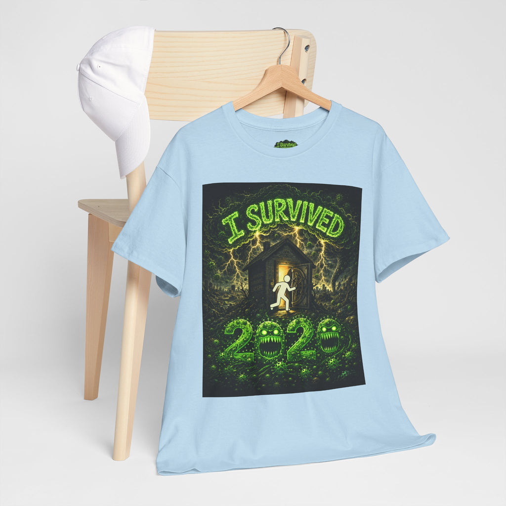 I Survived 2020 — S1:E2 "The Coming of COVID" | Pandemic Edition Unisex Heavy Cotton Tee