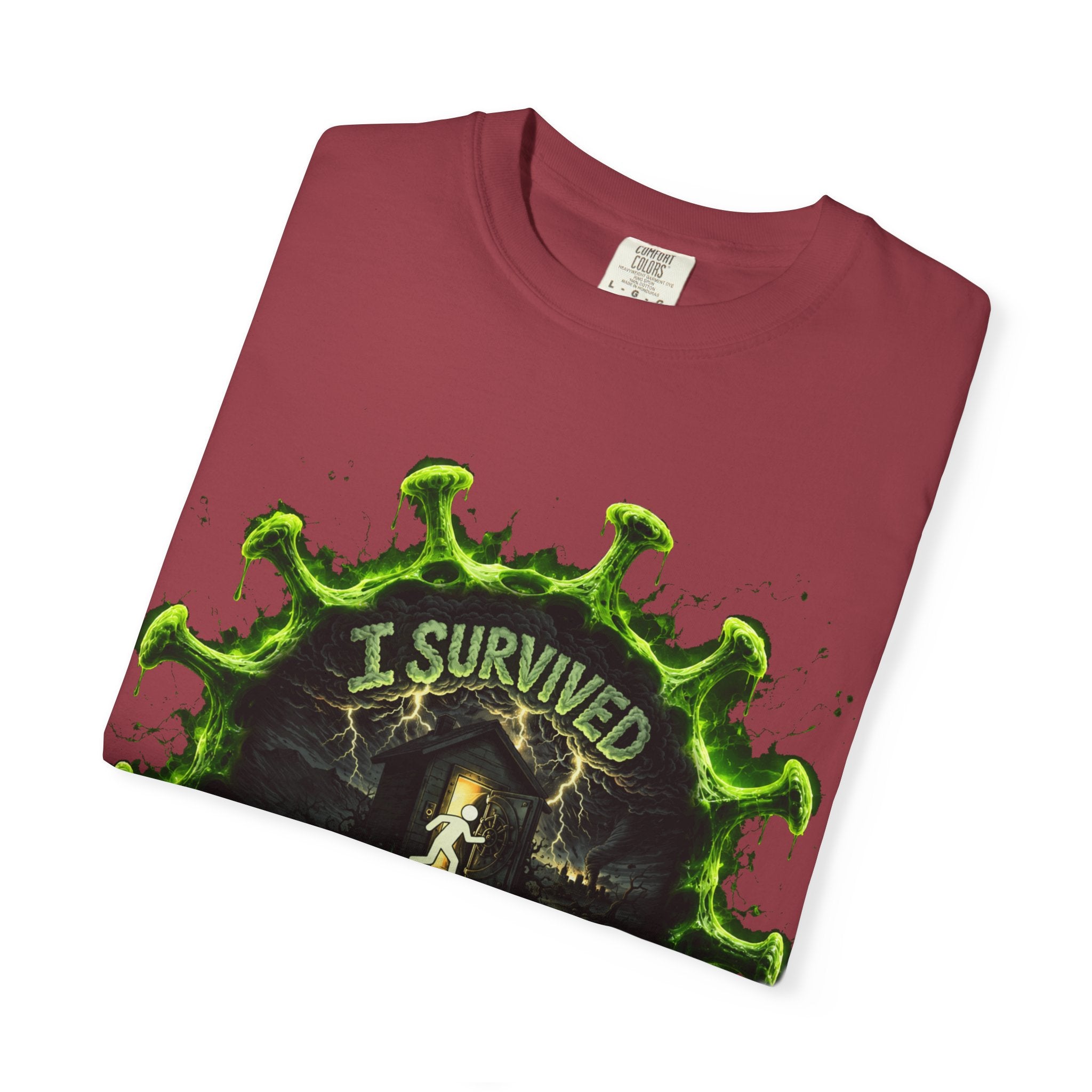 I Survived 2020 — Director's Cut S1:E4 "Mask Madness Mayhem Moment" | Pandemic Edition Unisex Garment-Dyed T-shirt