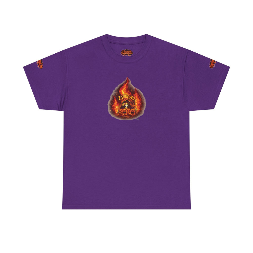 I Survived 2020 —  WILDFIRES S2:E4: Director's Cut Special Edition "Western U.S. Wildfire Season" Memorial Unisex Heavy Cotton Tee