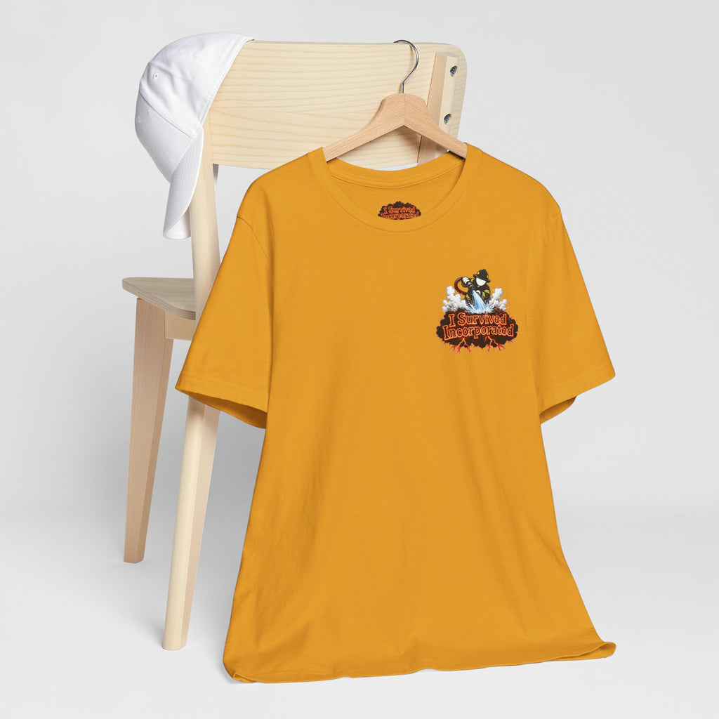 I Survived 2020 — "Please Stand By" Test Pattern Tee Wildfire Signal Edition Summer Premiere Unisex Jersey Short Sleeve Tee