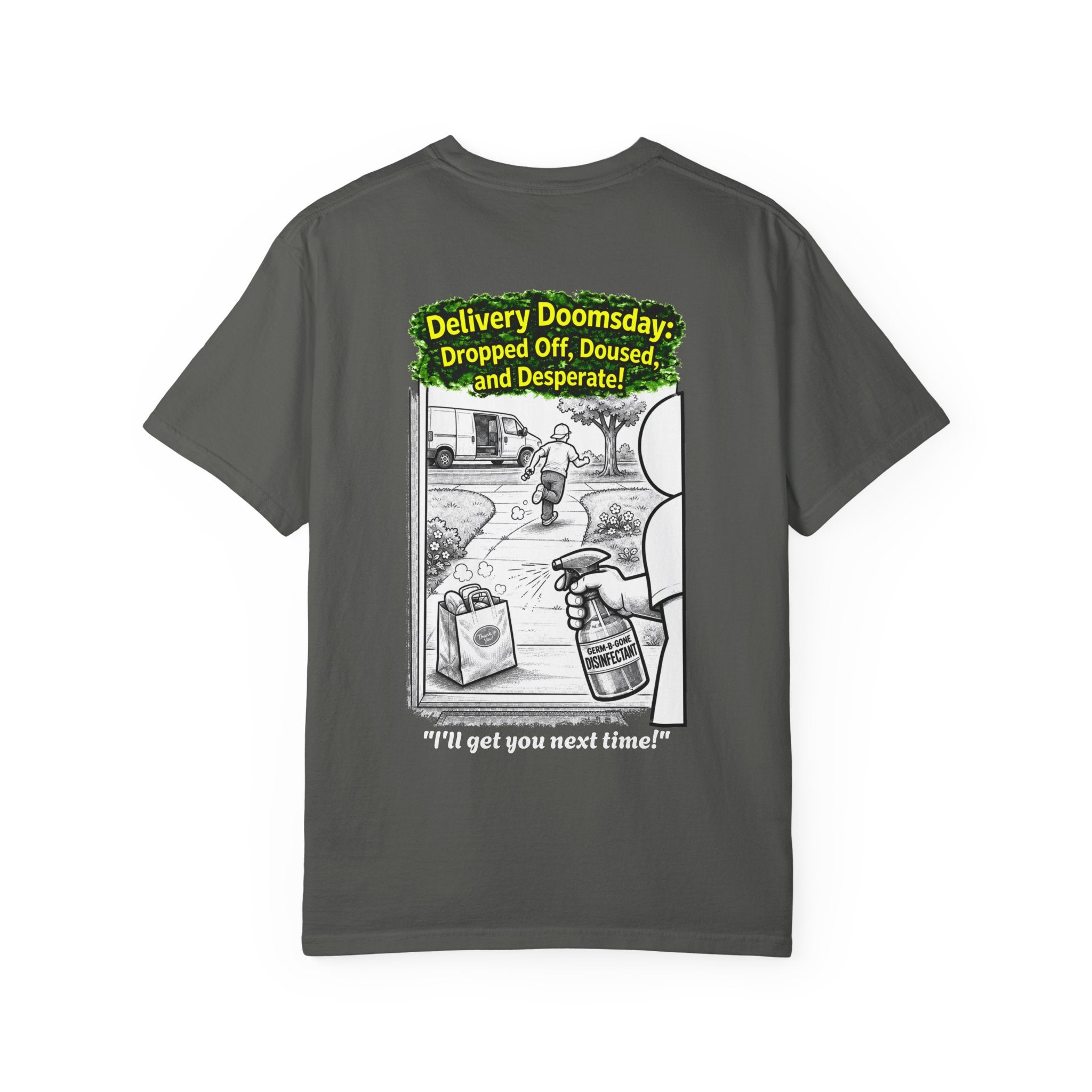 Sobreviví al 2020 — T1:E5 "Apocalipsis de Entregas" | Camiseta unisex teñida de edición Pandemia