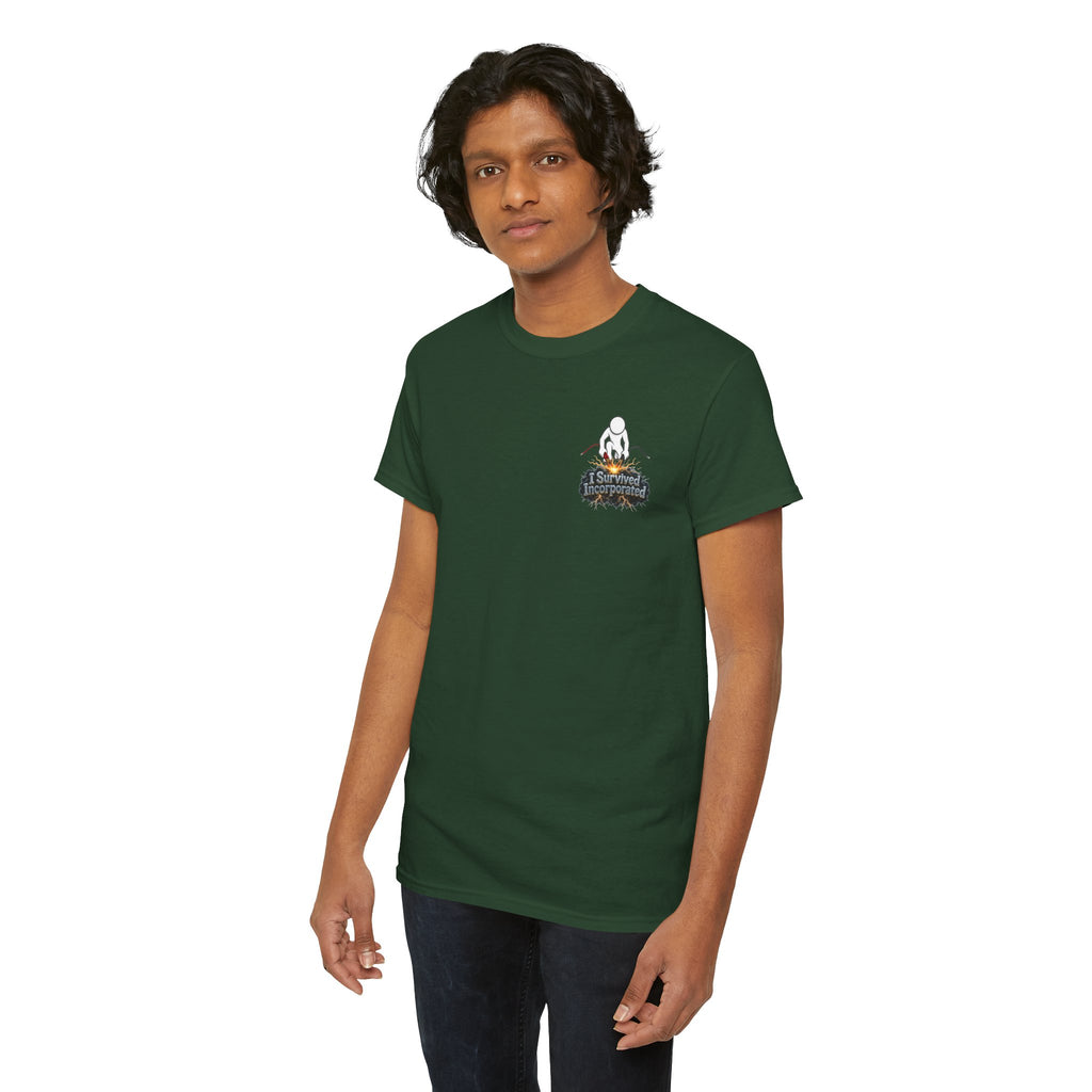 I Survived 2020 — "Please Stand By" Test Pattern Tee Summer Premier Unisex Heavy Cotton Tee