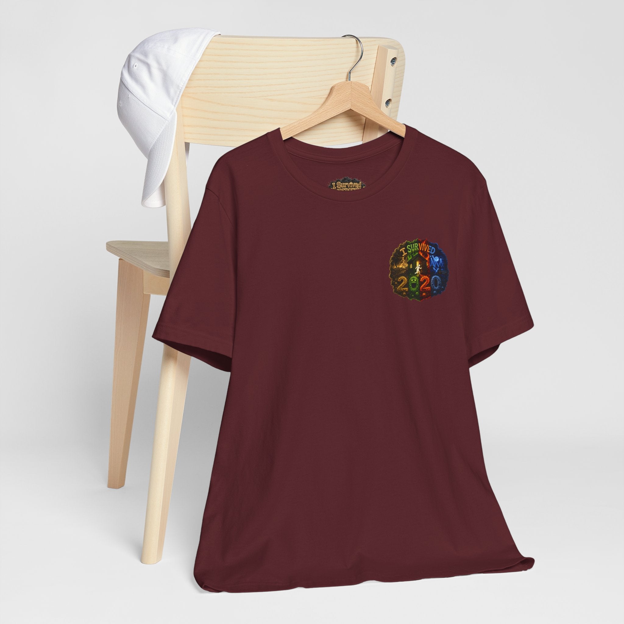 I Survived 2020 — "No Signal" Test Pattern Tee Alien Broadcast Finale Summer Premiere Unisex Jersey Short Sleeve Tee