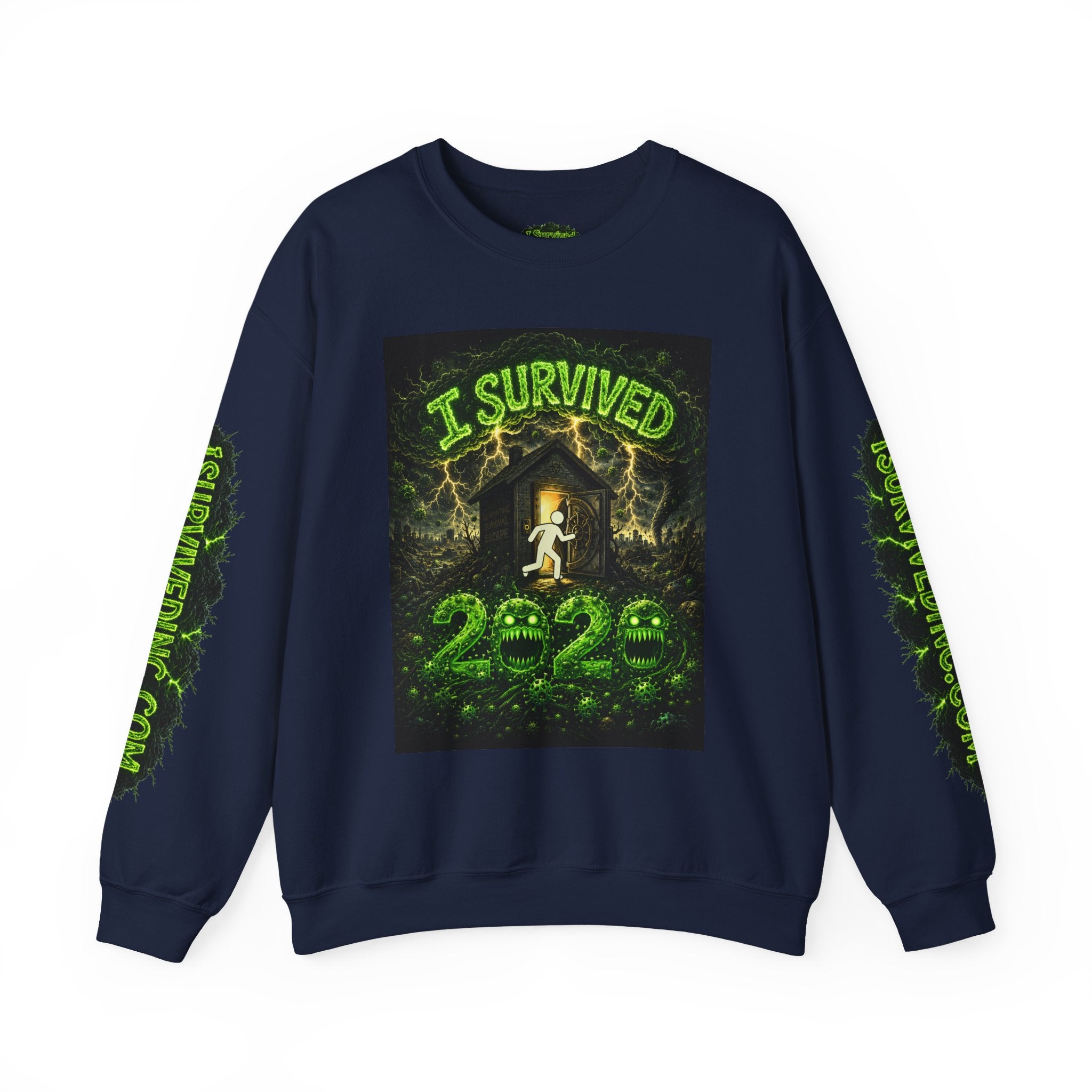 I Survived 2020 — S1:E5 "Delivery Doomsday" | Pandemic Edition Unisex Heavy Blend™ Crewneck Sweatshirt