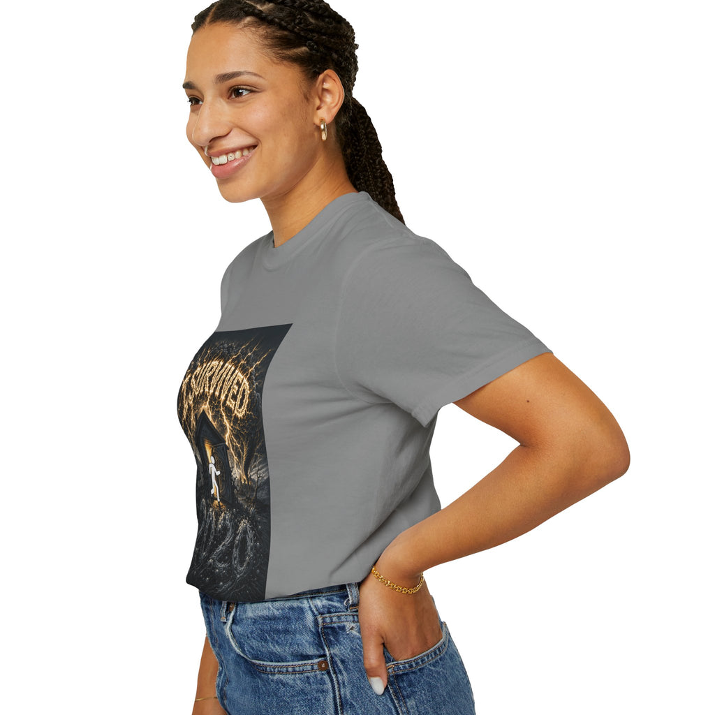I Survived 2020 — Original Design Teaser Tee | Season 1 Premiere Drop Unisex Garment-Dyed T-shirt