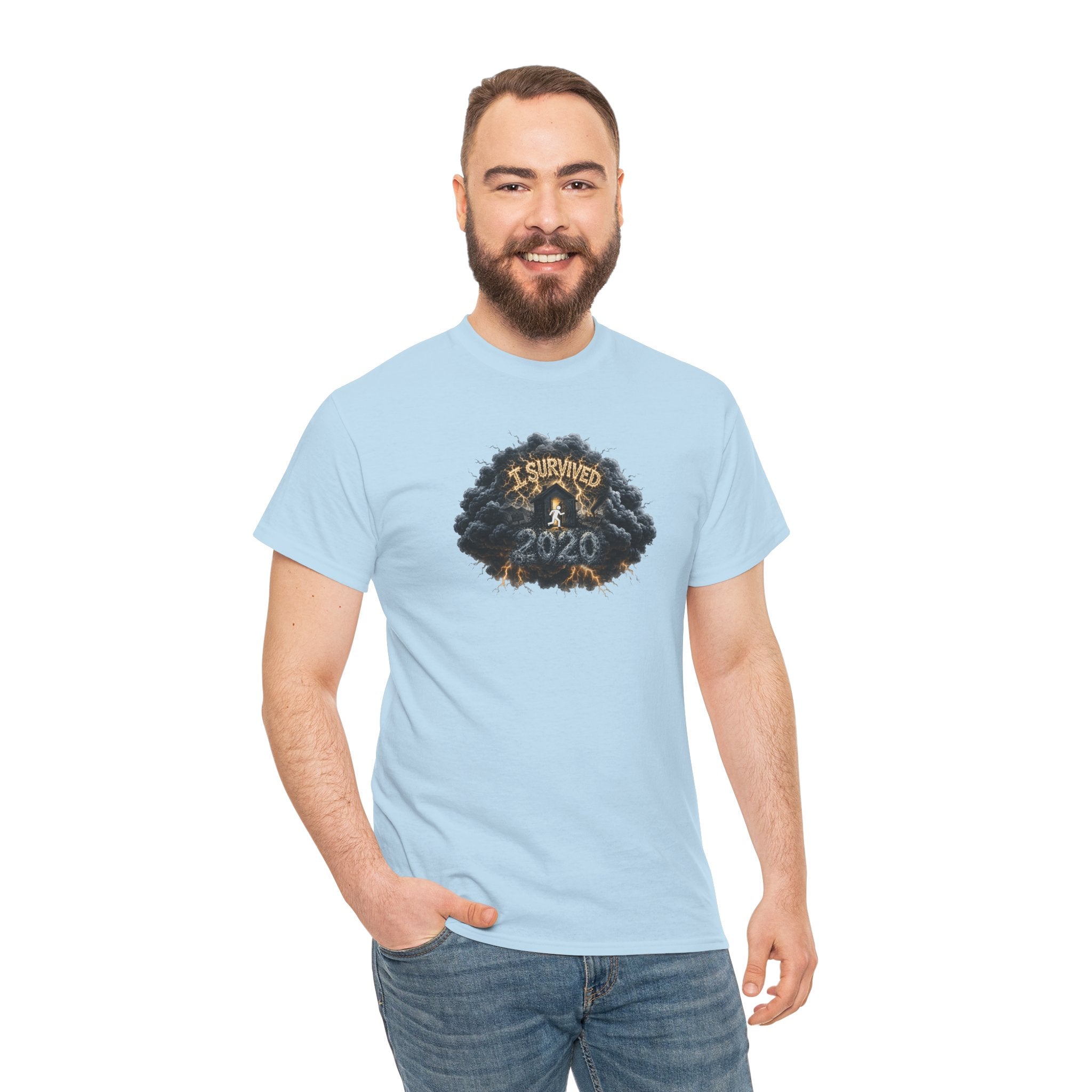 I Survived 2020 —  Original PILOT Design: Director's Cut Unisex Heavy Cotton Tee