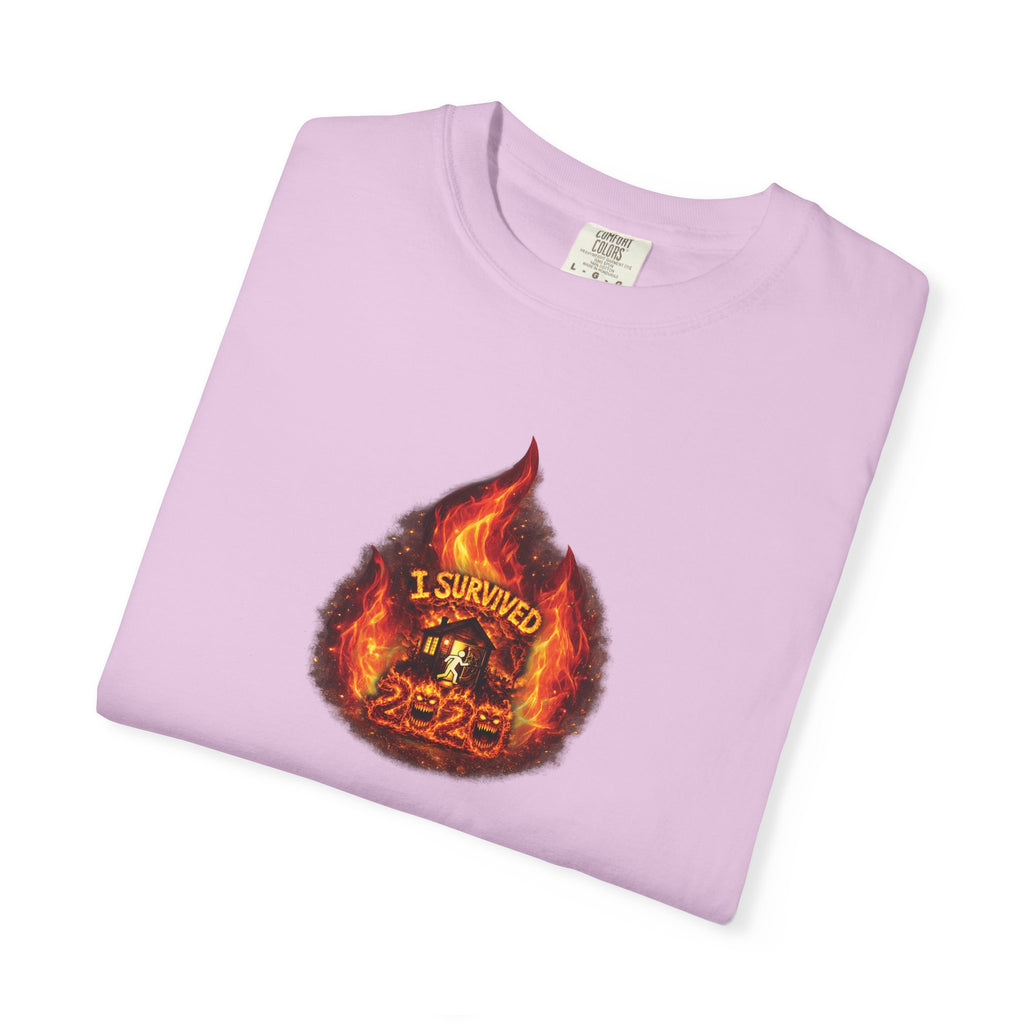 I Survived 2020 — WILDFIRES S2:E2: Director's Cut "The Bobcat Fire" Memorial Unisex Garment-Dyed T-shirt