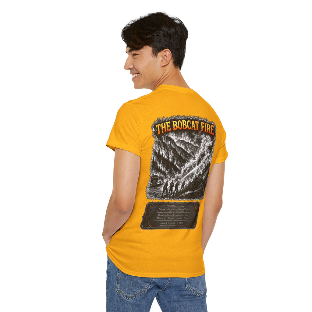 I Survived 2020 — WILDFIRES S2:E2: "The Bobcat Fire" Memorial Unisex Heavy Cotton Tee